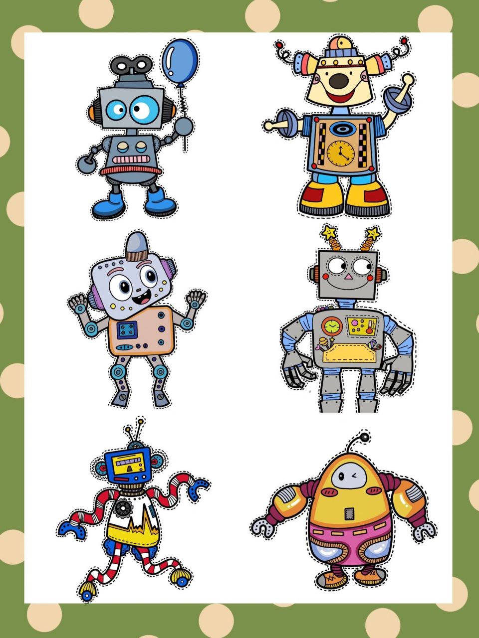 童趣素材——机器人系列(上色版)