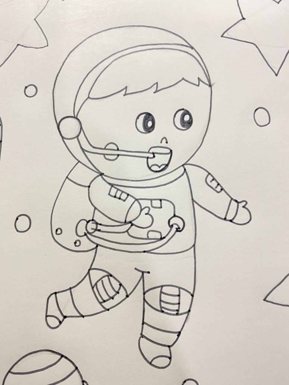 考编 太空,我的梦想主题画 临摹