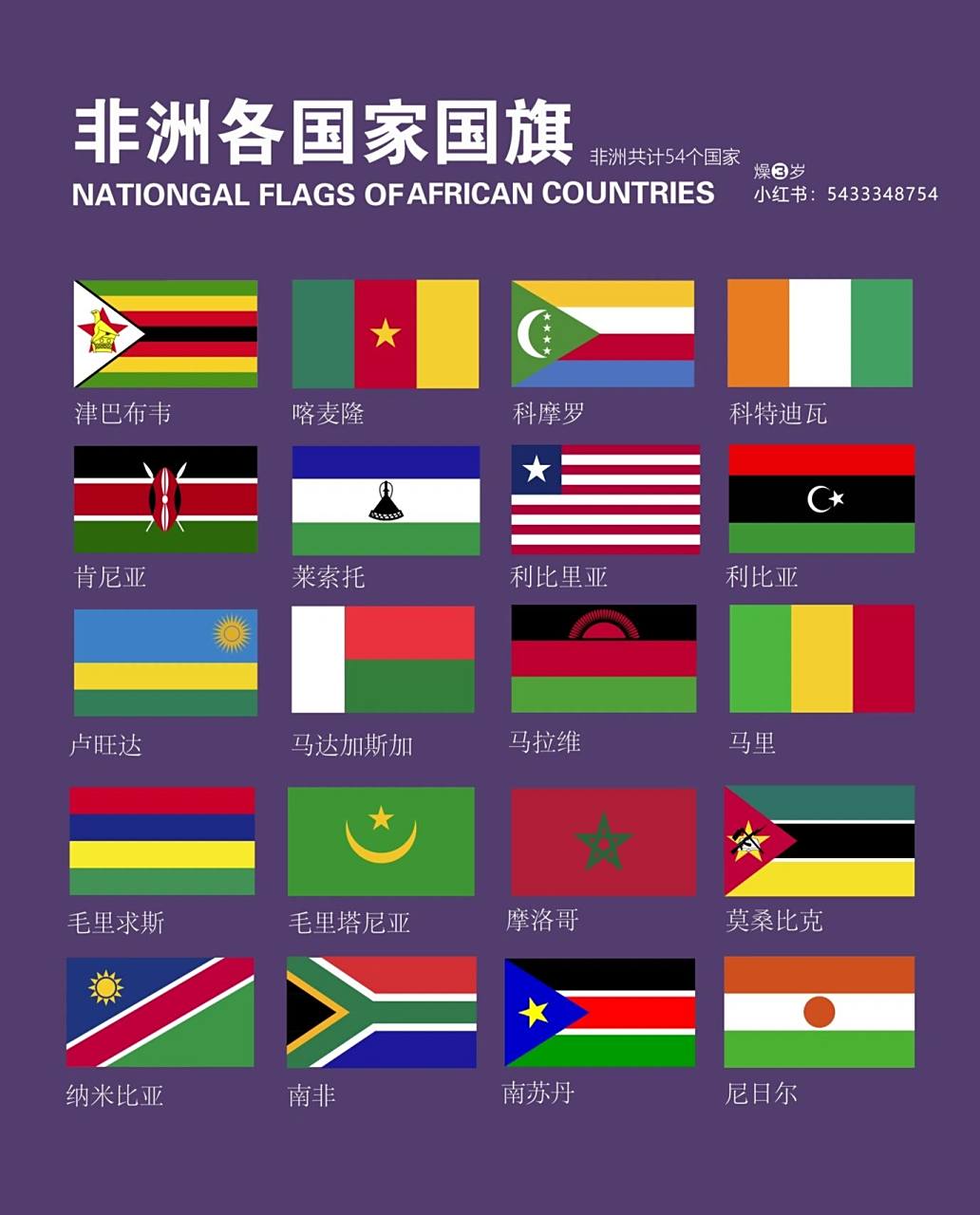 非洲各国家国旗 非洲