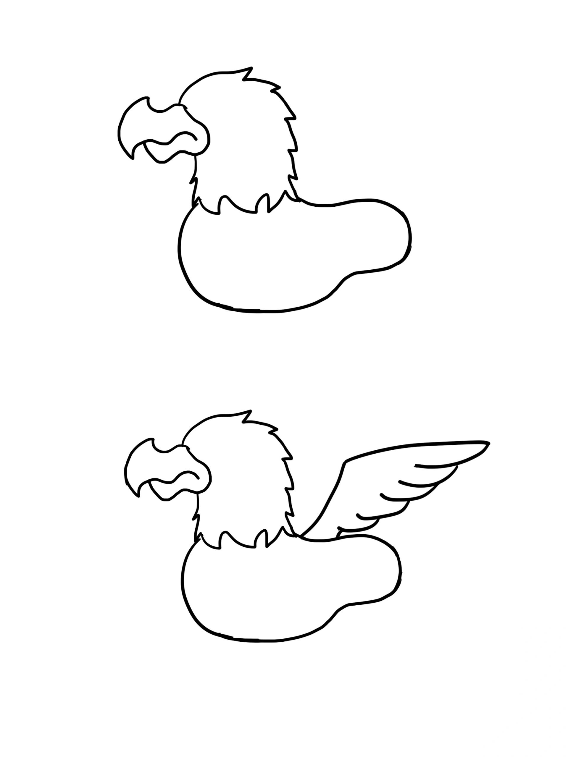 身体和后腿尾巴是狮子,所以我就带孩子们上了一节画狮鹫的课,顺带把