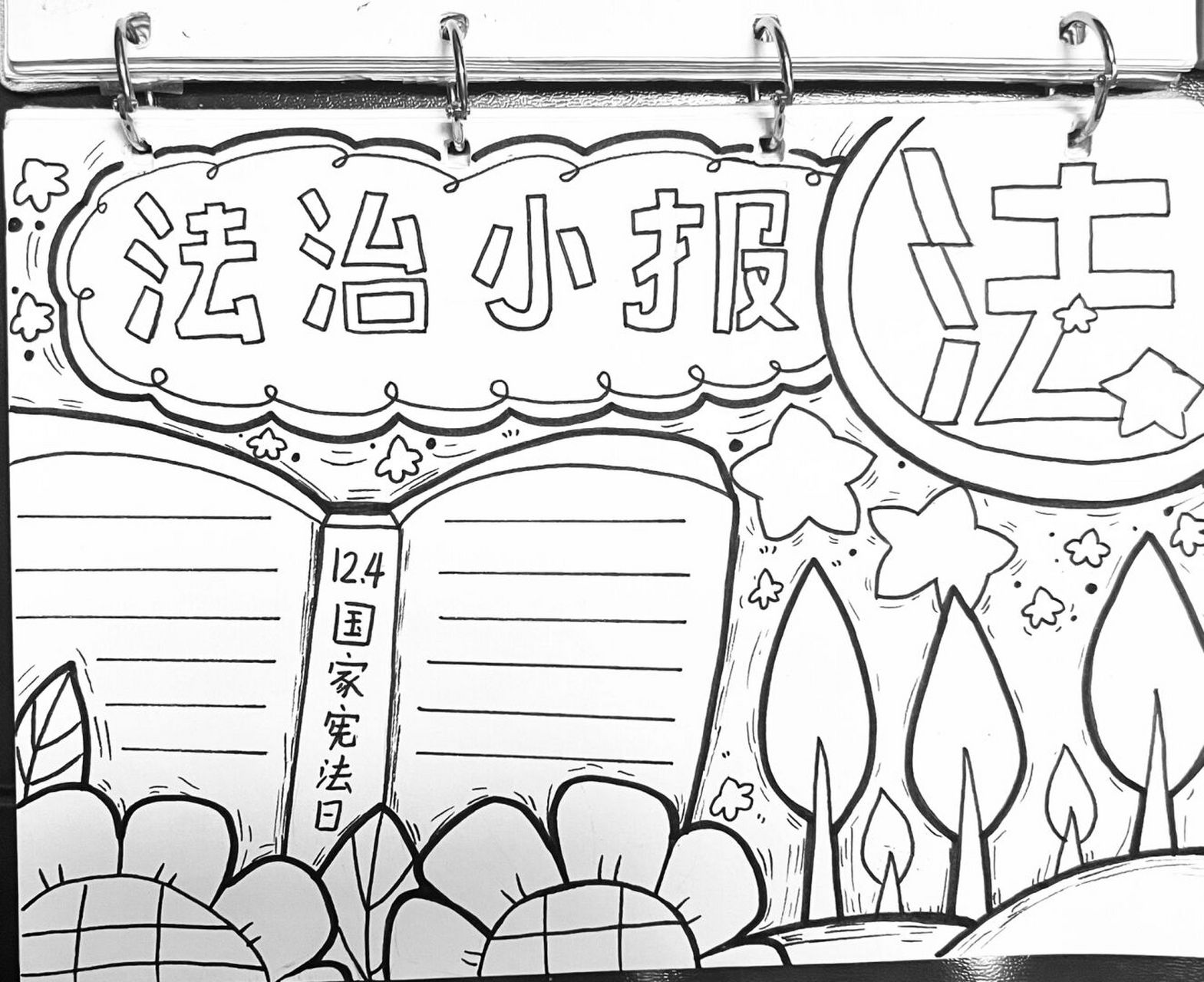 法治 宪法日 手抄报 #道德与法治# #法治小报