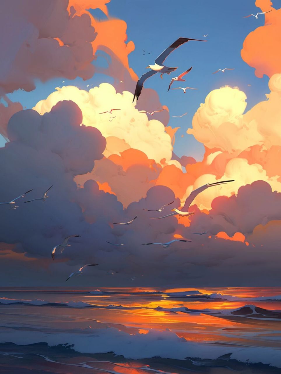 海鸥别叫了 我也是漂泊者呀 #漫画壁纸# #漫画背景图# #动漫壁纸