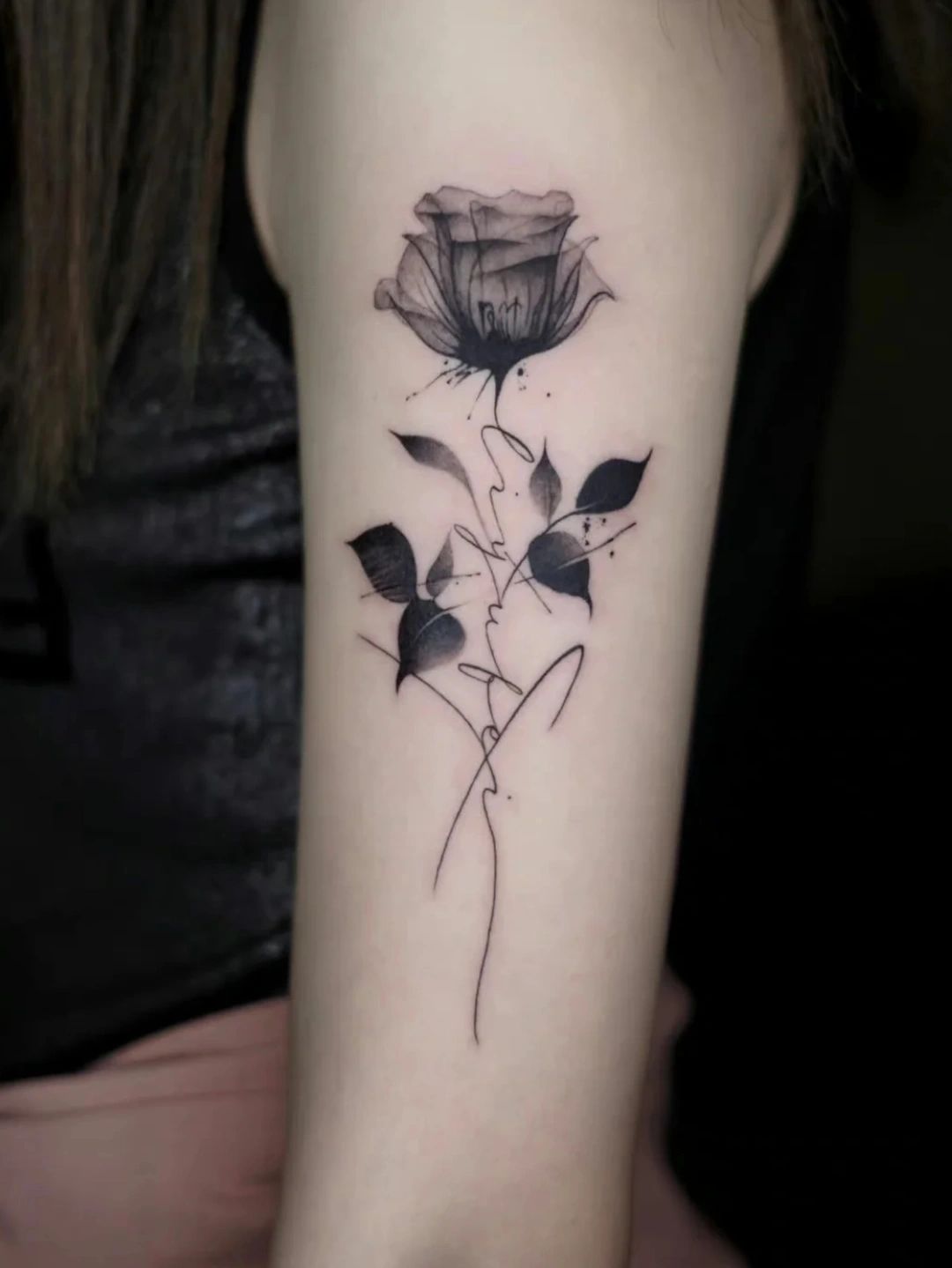 玫瑰花纹身分享