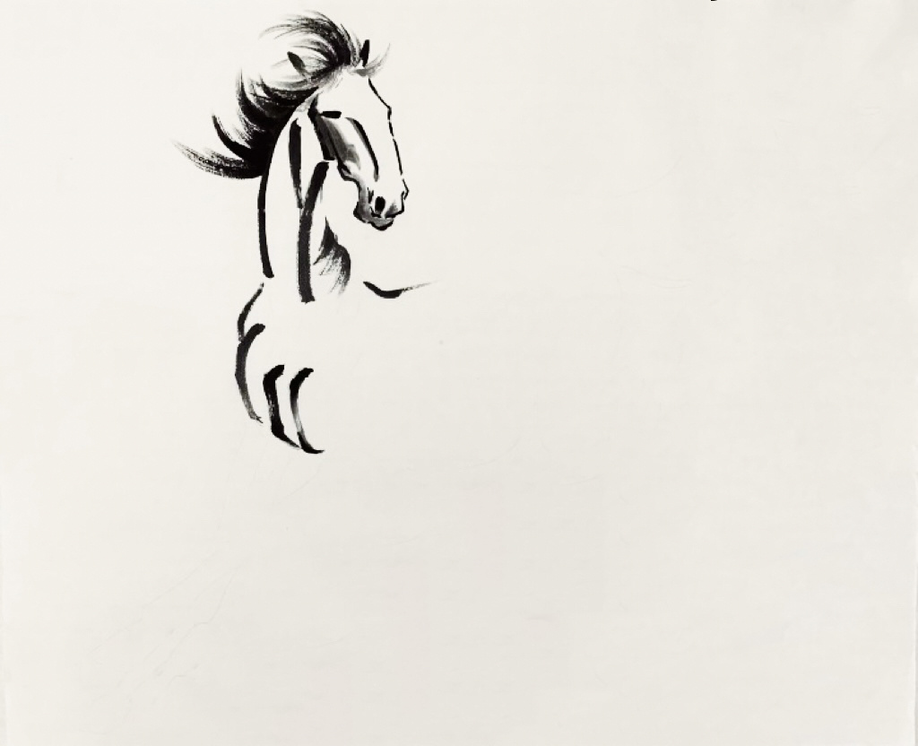 国画马的绘画方法步骤图分解