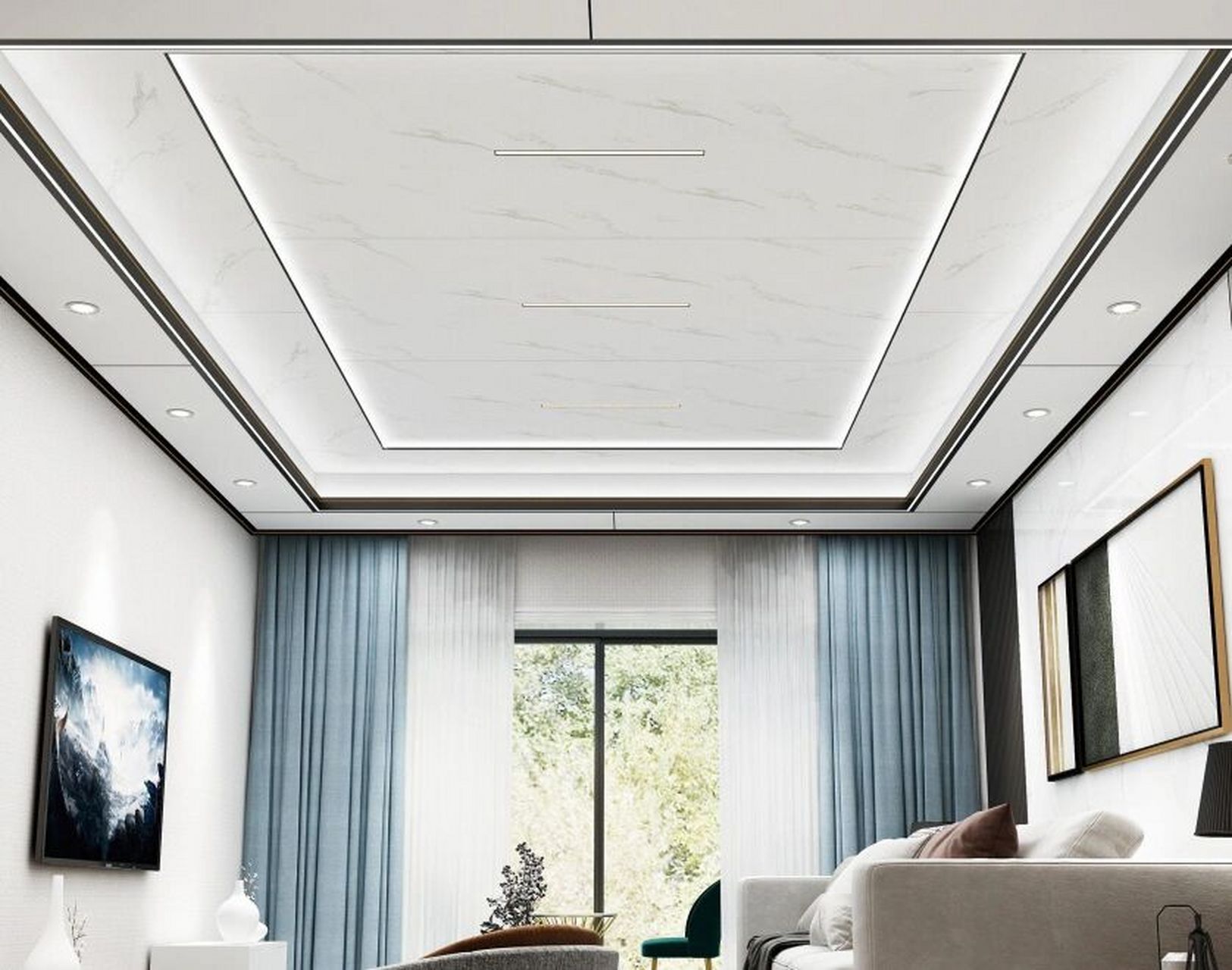 蜂窝板吊顶效果图合集 同样是蜂窝板吊顶有时候觉得别人的效果怎么那