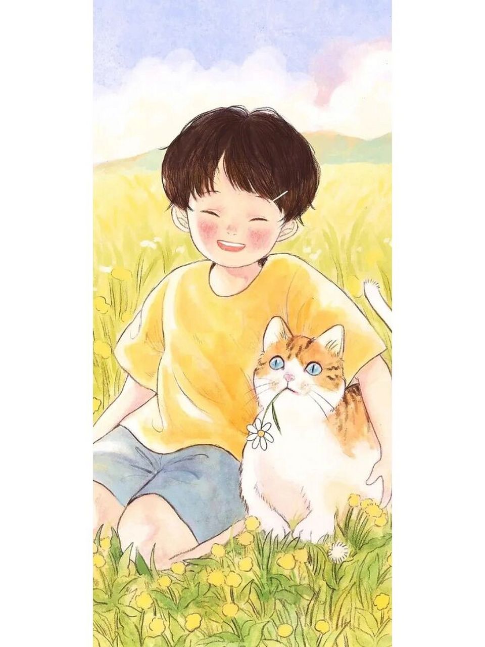 人和动物同框的动漫壁纸/头像