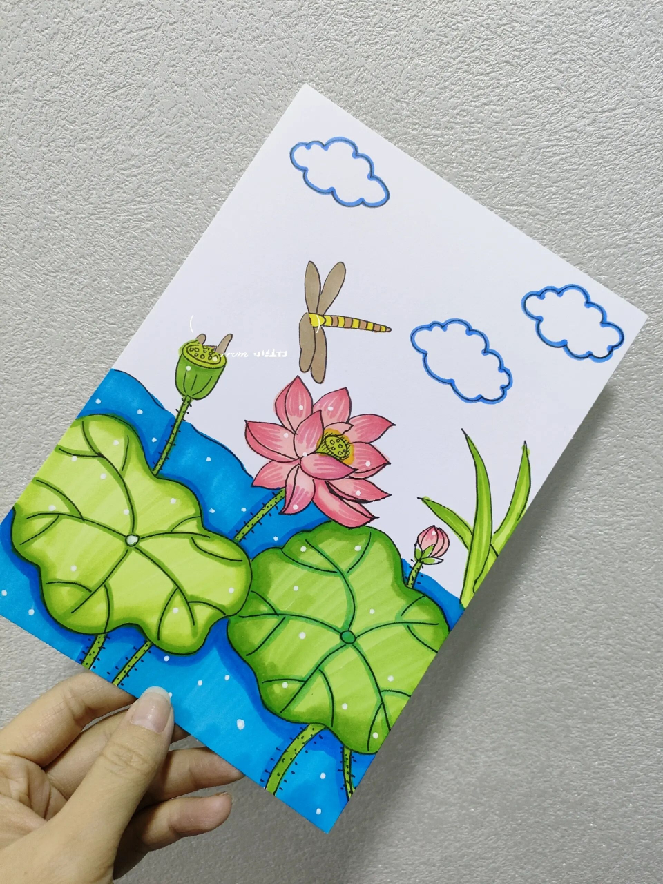 荷花简笔画 荷花简笔画