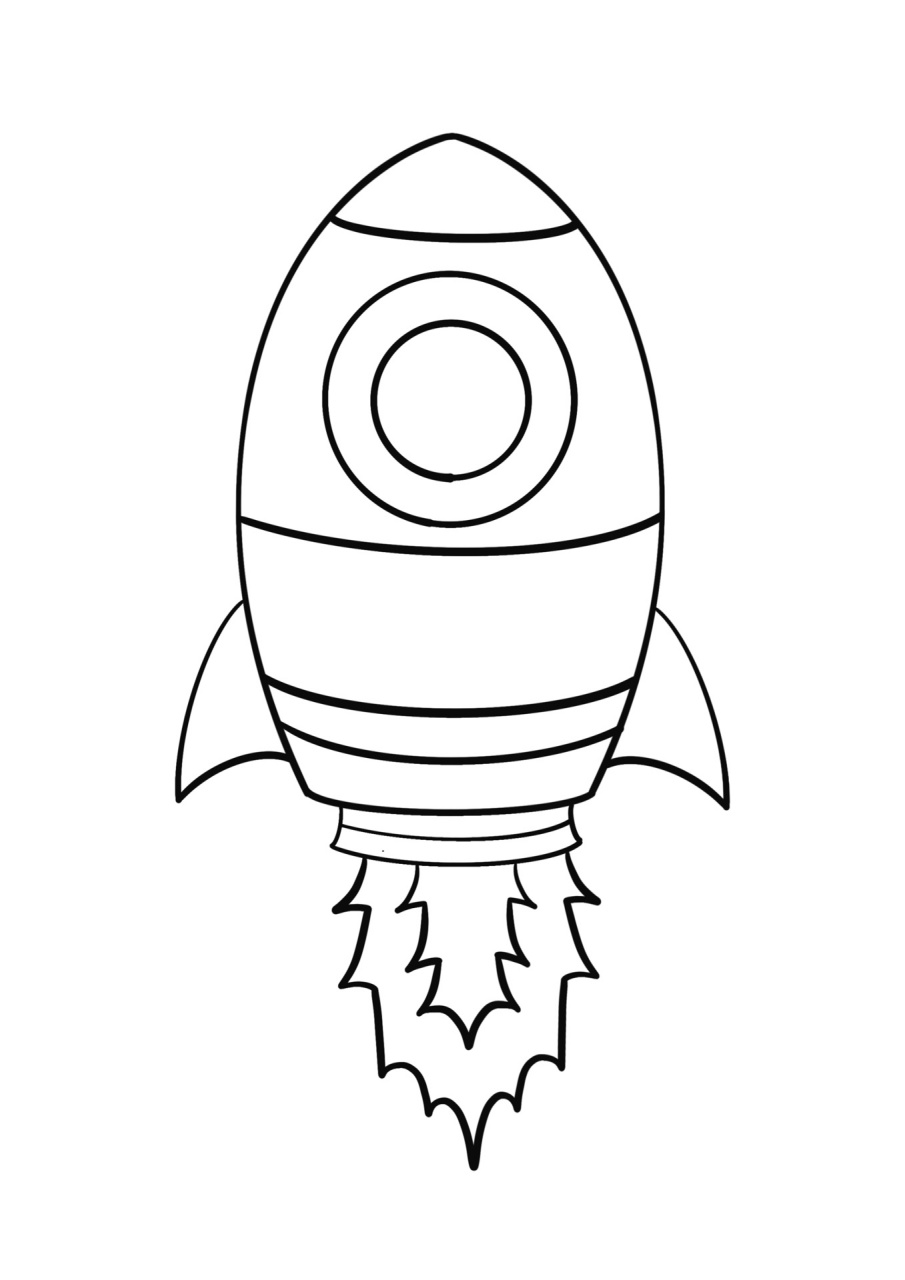 火箭的画法简笔图片