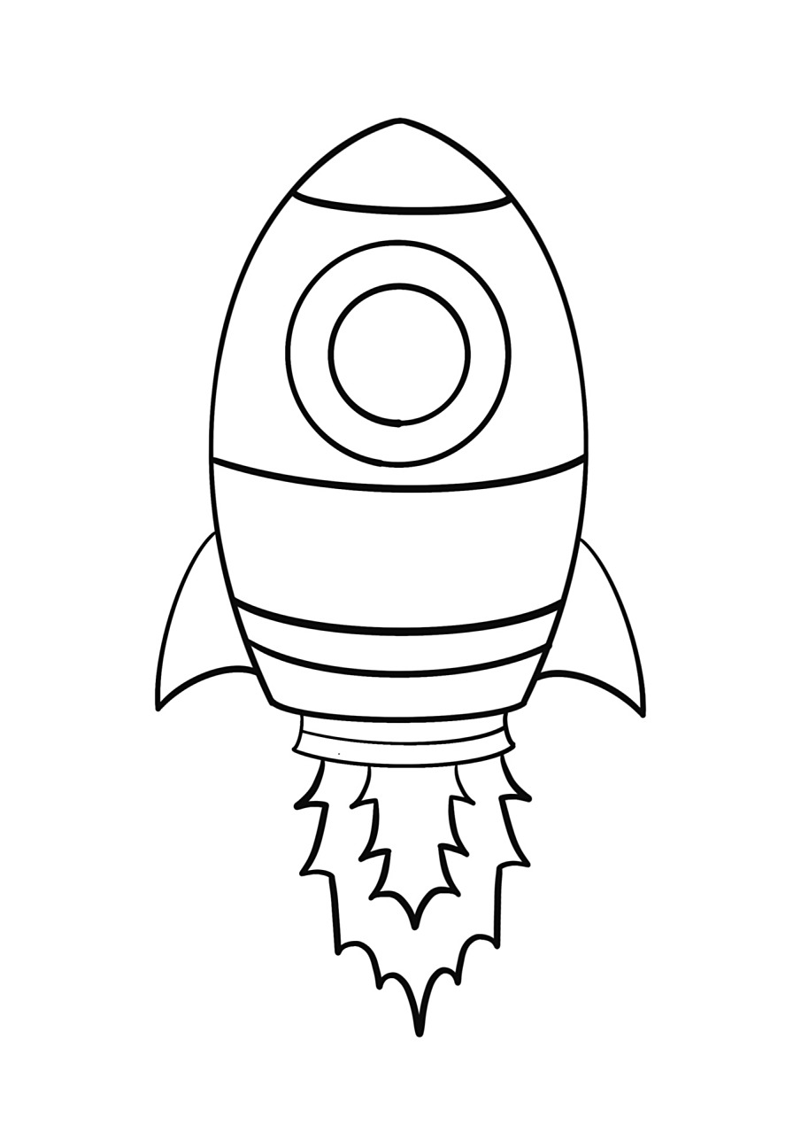 简笔画教程分享 火箭