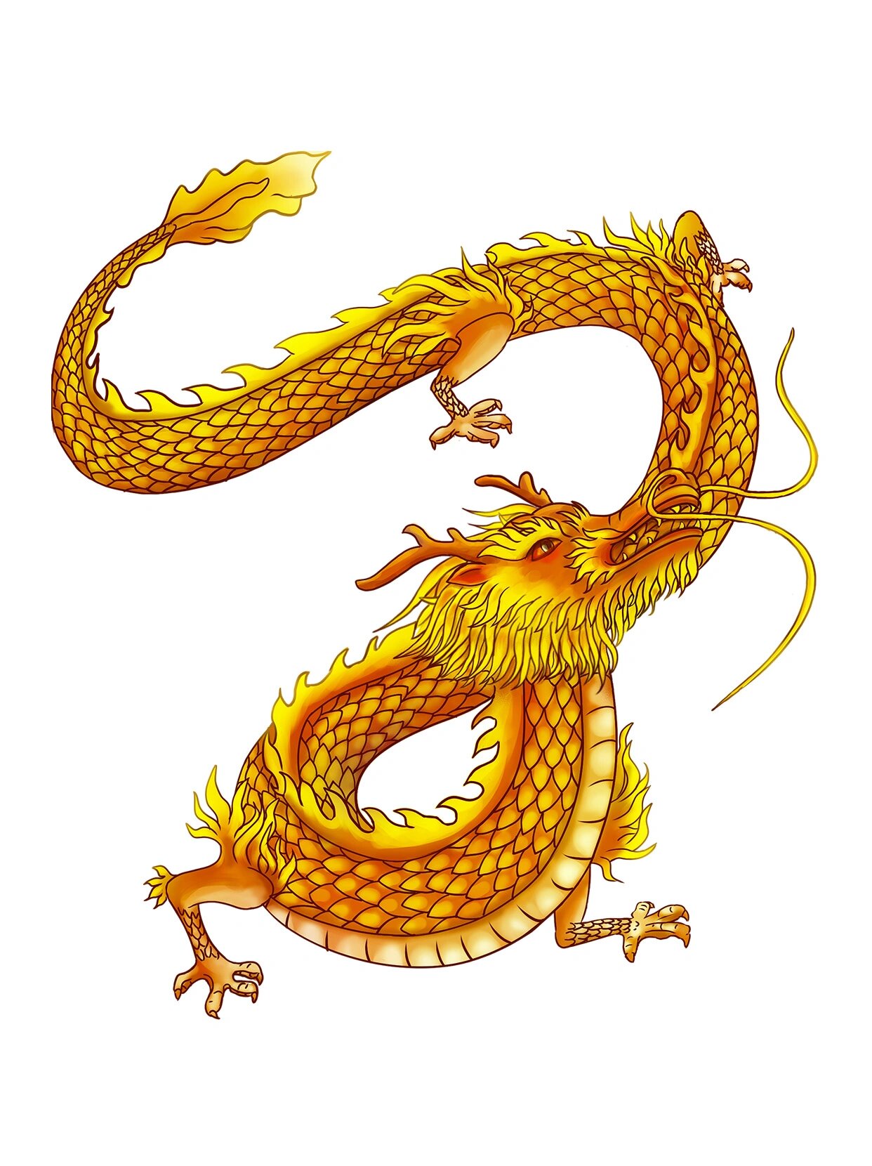 97免抠素材 | 国潮风龙元素png免抠