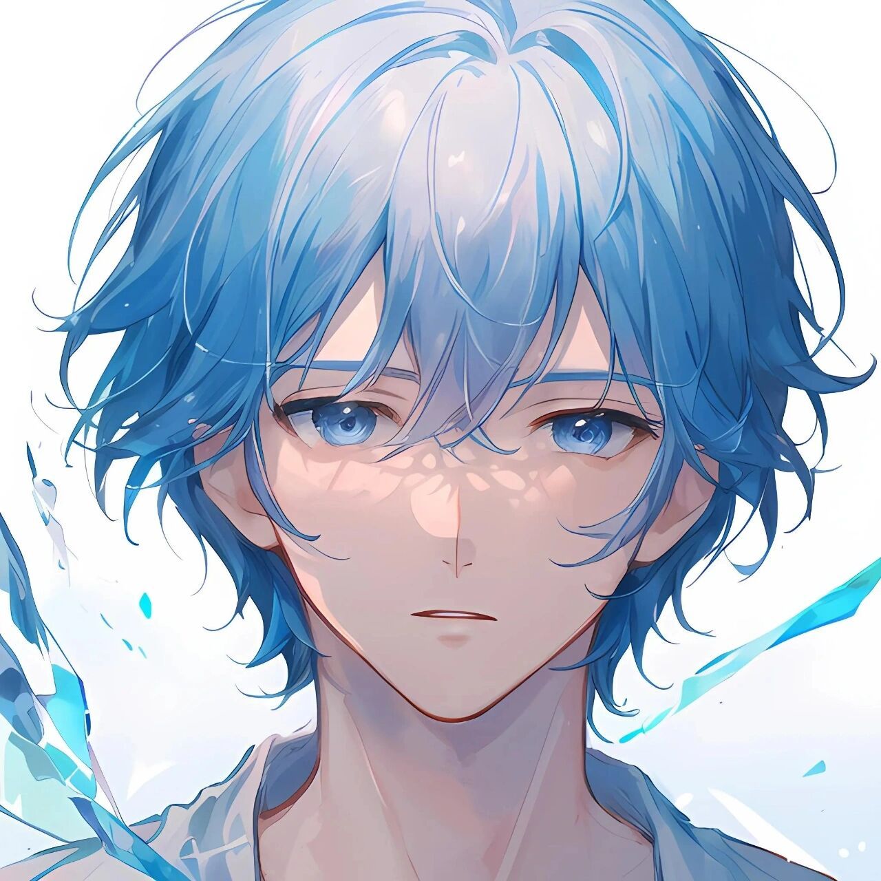 蓝色系情侣头像～有点清凉～高冷组合 春天来啦,夏天还会远吗?