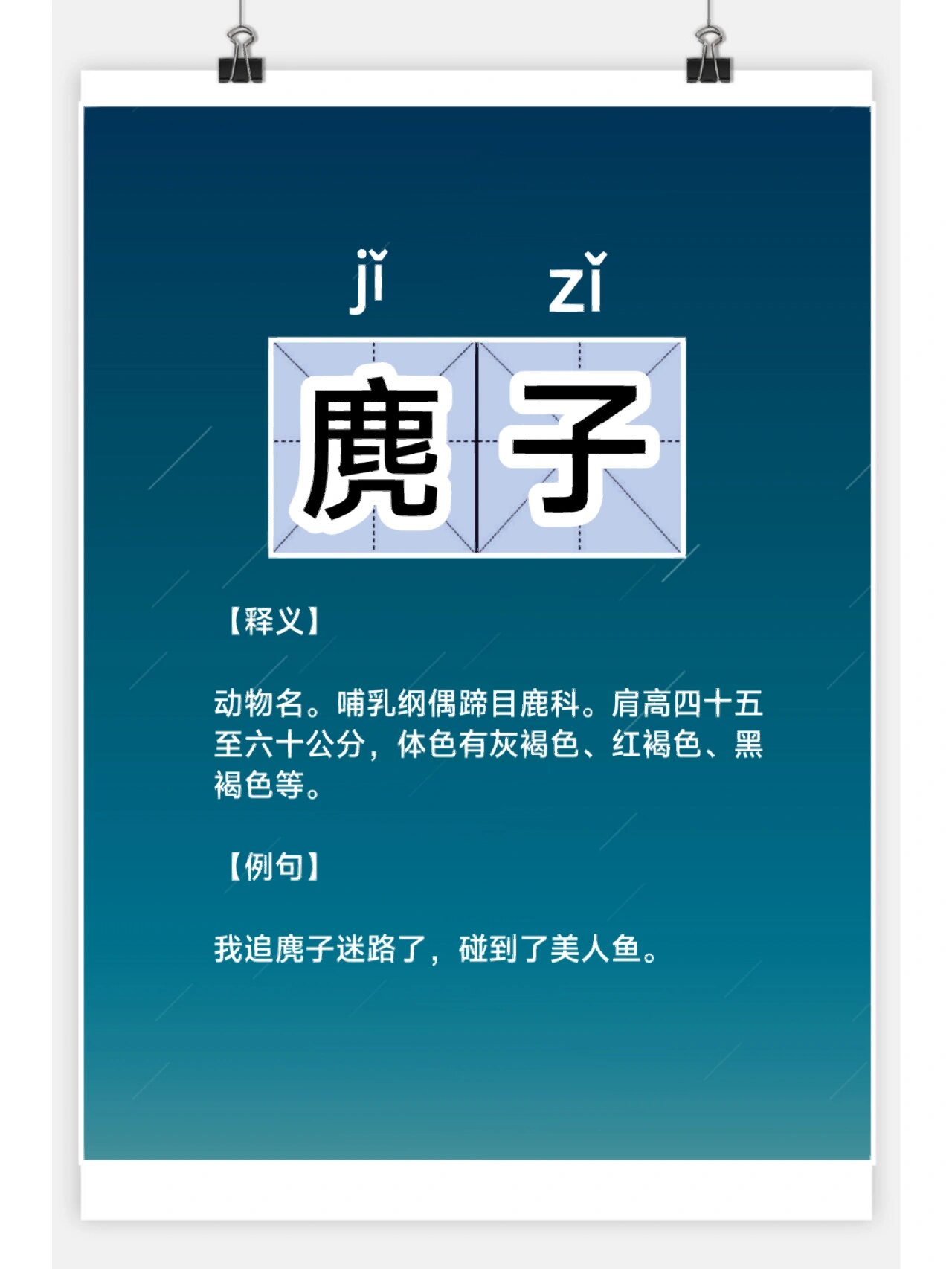 你读对了吗?麂子