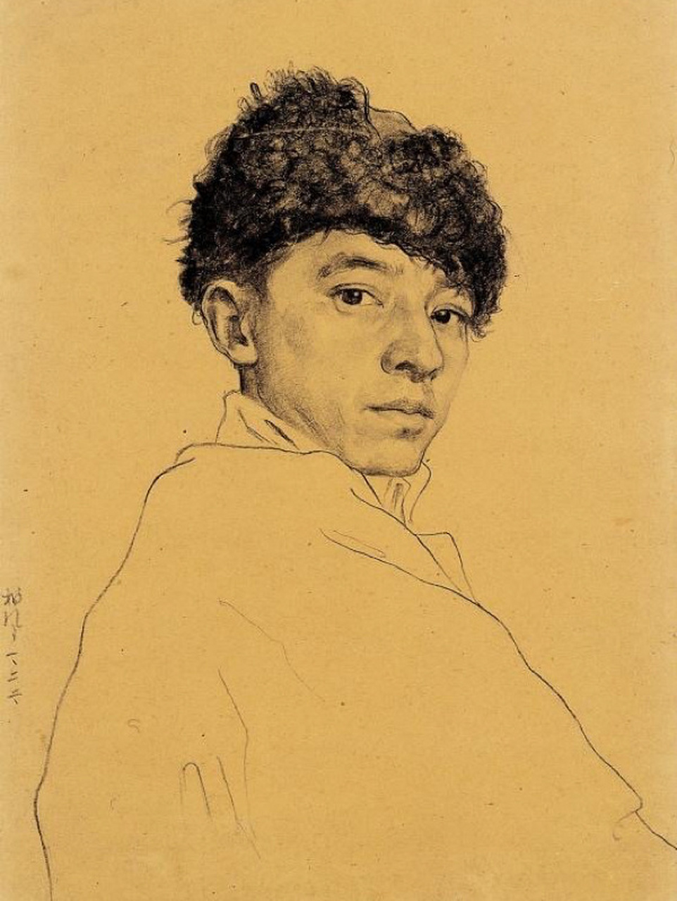 素描大师李斛先生的作品 人物画大家李斛先生的作品,他的画刻画细微