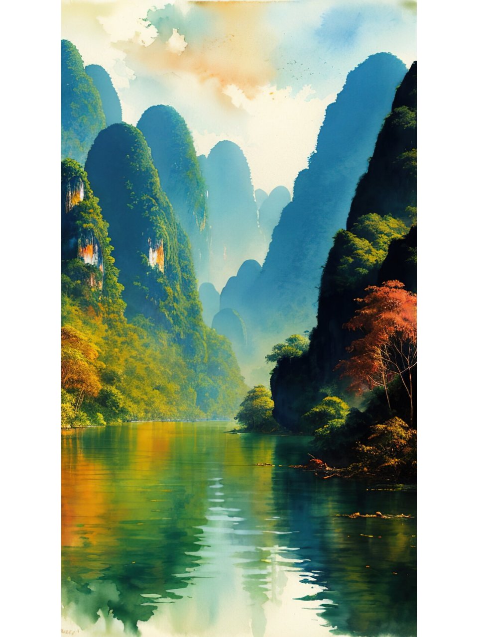 治愈系风景壁纸—唯美山水 需要原图请私信,免费送.
