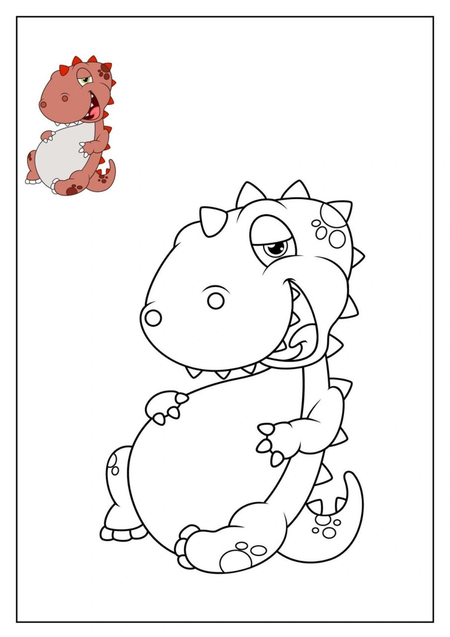 恐龙高清涂色卡 恐龙合集来咯,喜欢的收藏