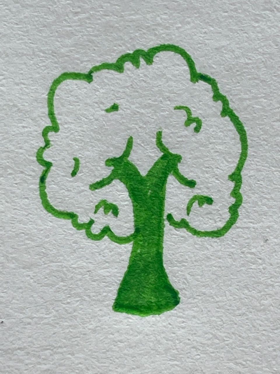 简笔画树99小米水笔 简笔画