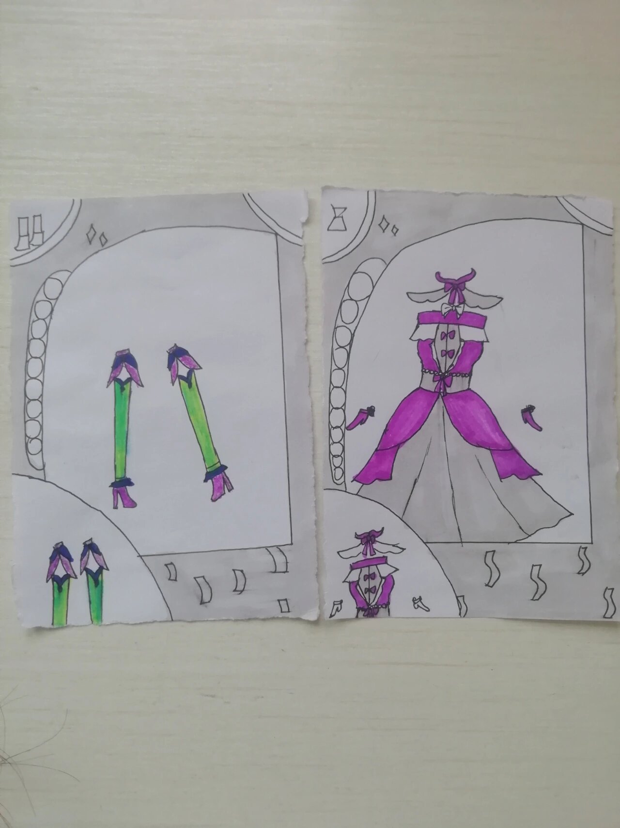 画菲梦少女卡片 由于时间仓促,没有画细节,不喜勿喷