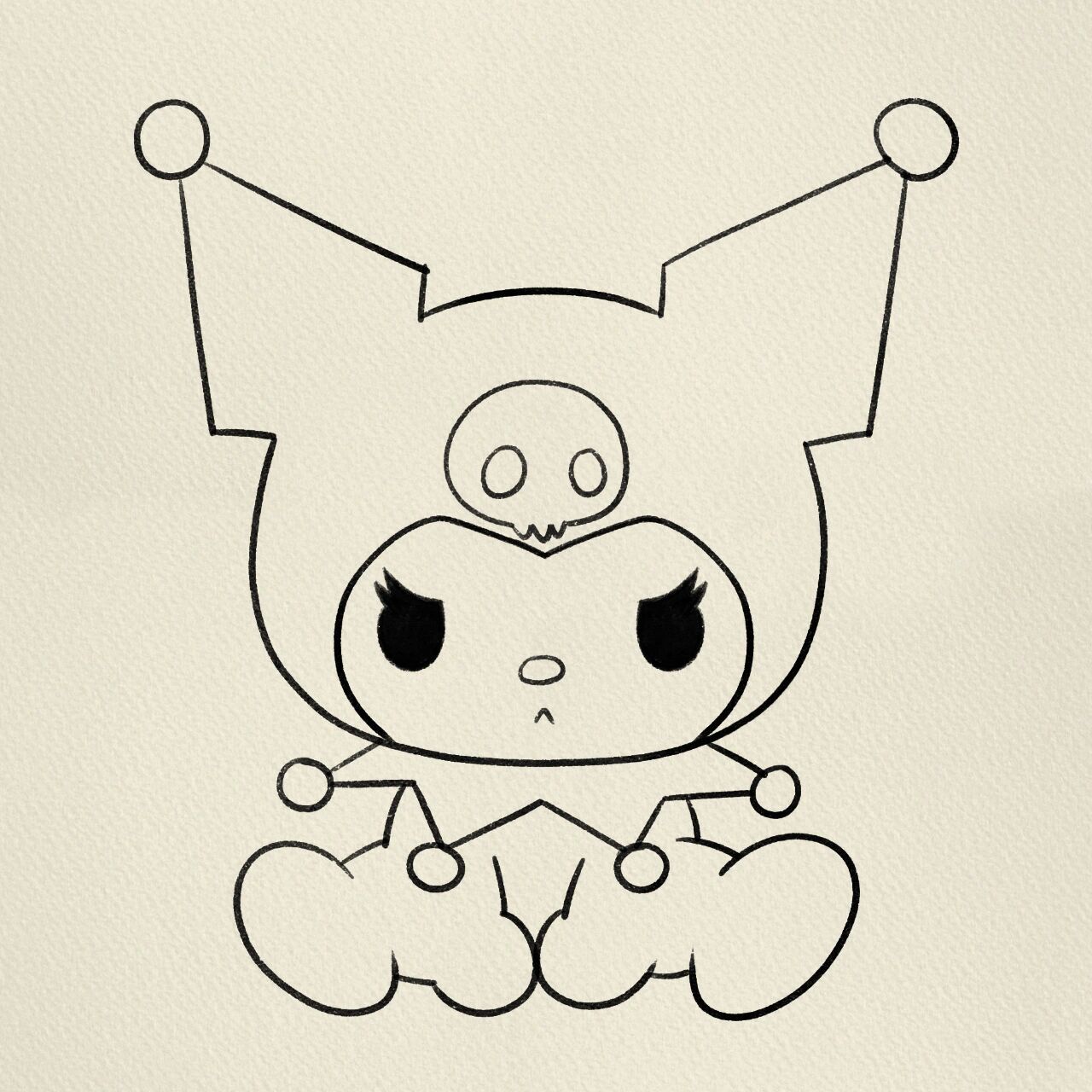 库洛米简笔画‖(30)       临摹