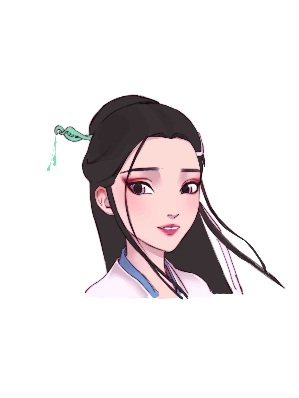 每天手绘练习/白蛇缘起/仙气满满详细过程