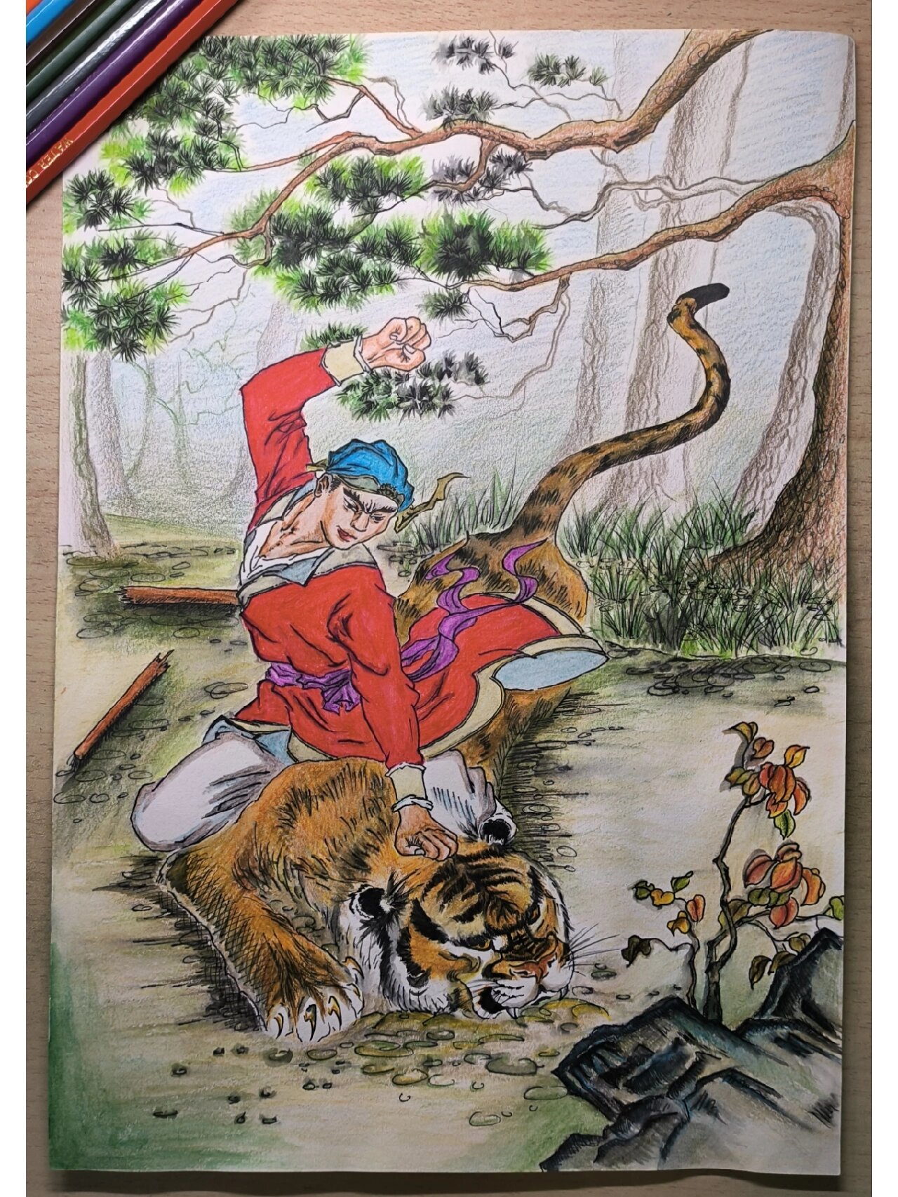 课文插图-武松打虎