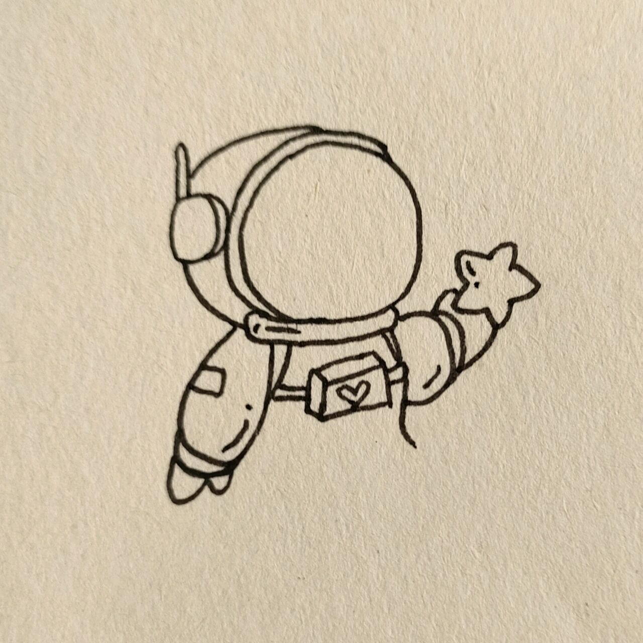 可爱太空人简笔画教程~      这是一次无比浪漫的邂逅,终于找到你了