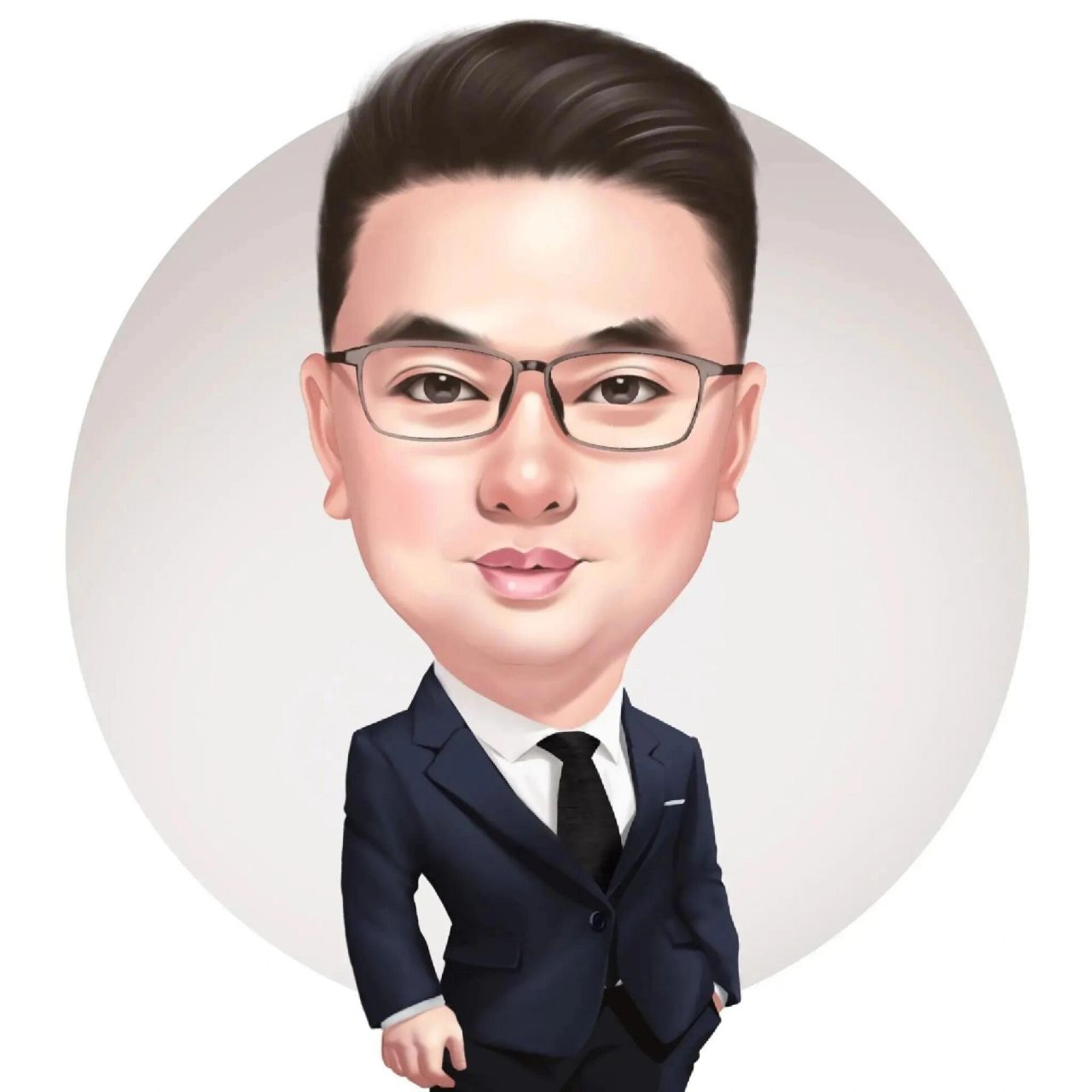 成熟帅气的男手绘头像 秀出不一样的你 适合中年男士的手绘头像,画风