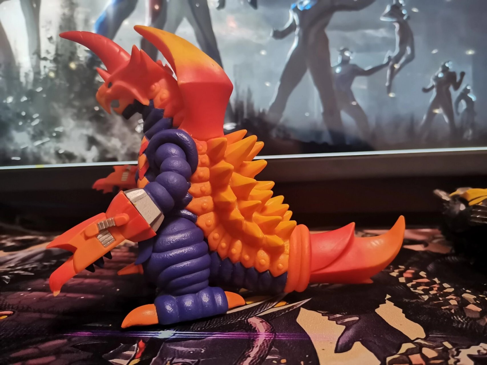 17cm软胶分享ex杰顿/ex巴克西姆 宇宙恐龙 ex杰顿(2008) 一角超兽 ex