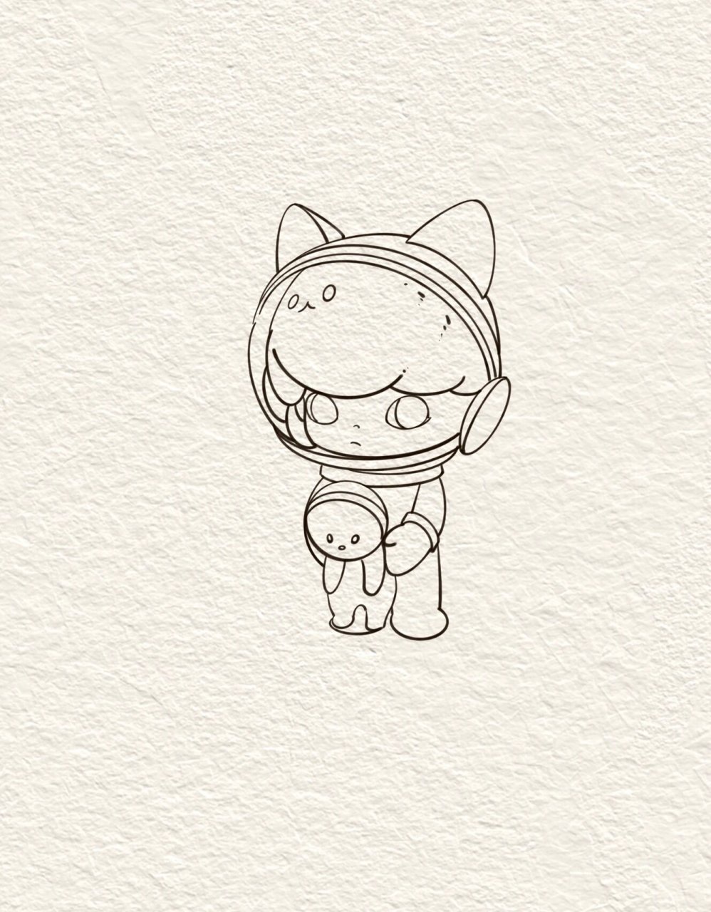 每天一个可爱简笔画//附教程泡泡玛特 你的幸运星正在派送,请保持心情