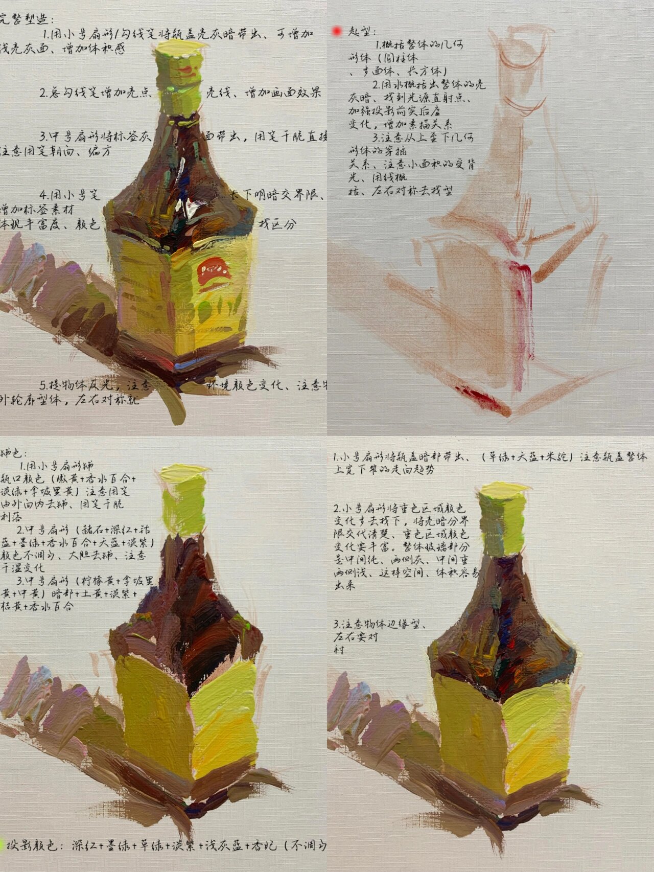色彩静物·酱油瓶