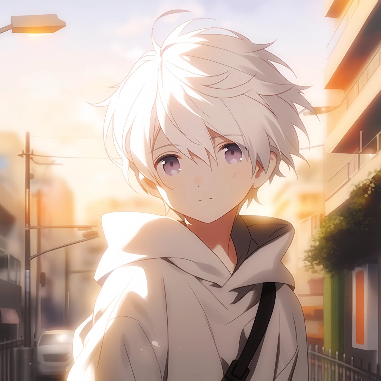 动漫头像|白发男头1.