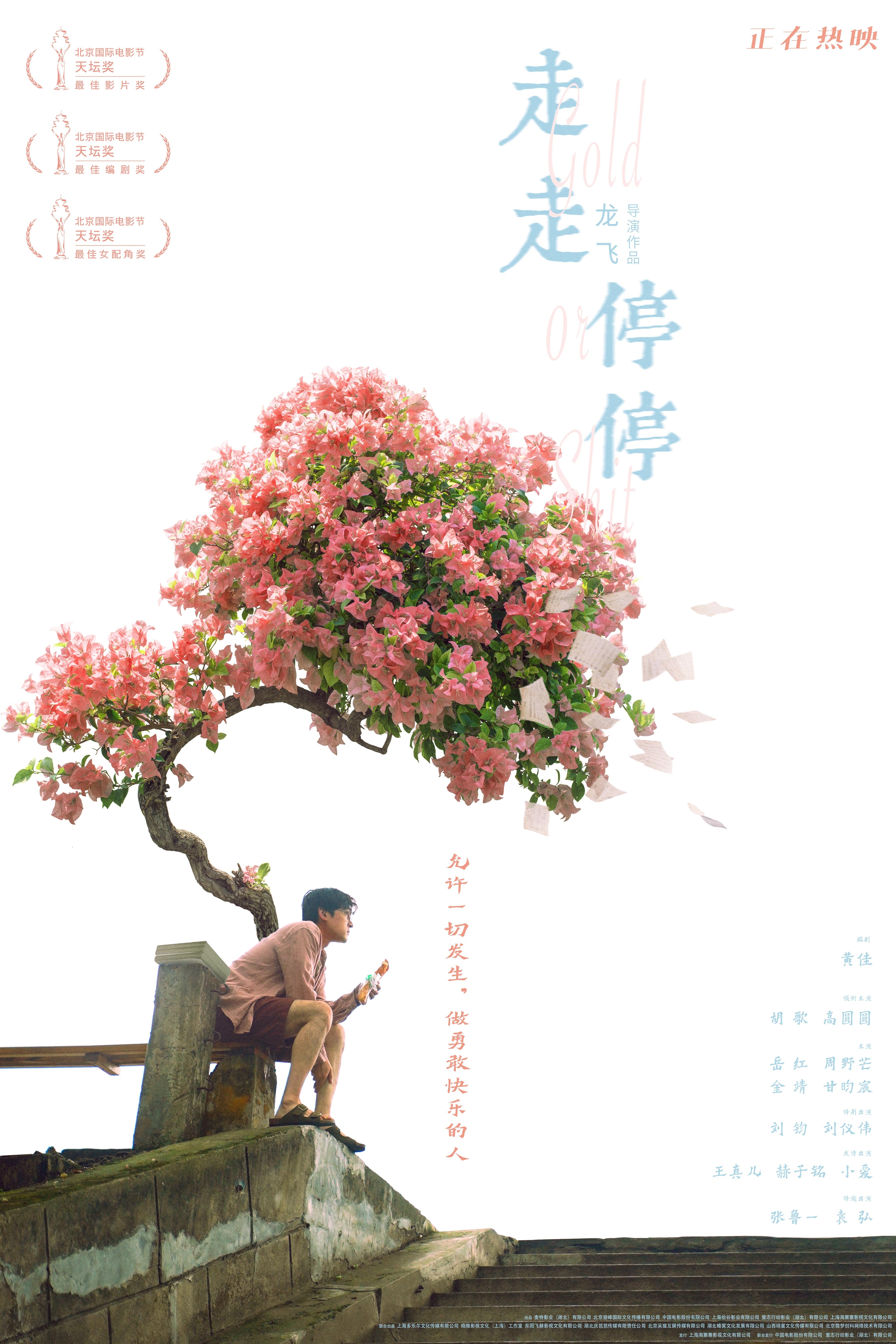 高口碑喜剧电影《走走停停》今日发布"妈妈的三角梅"版海报,海报风格