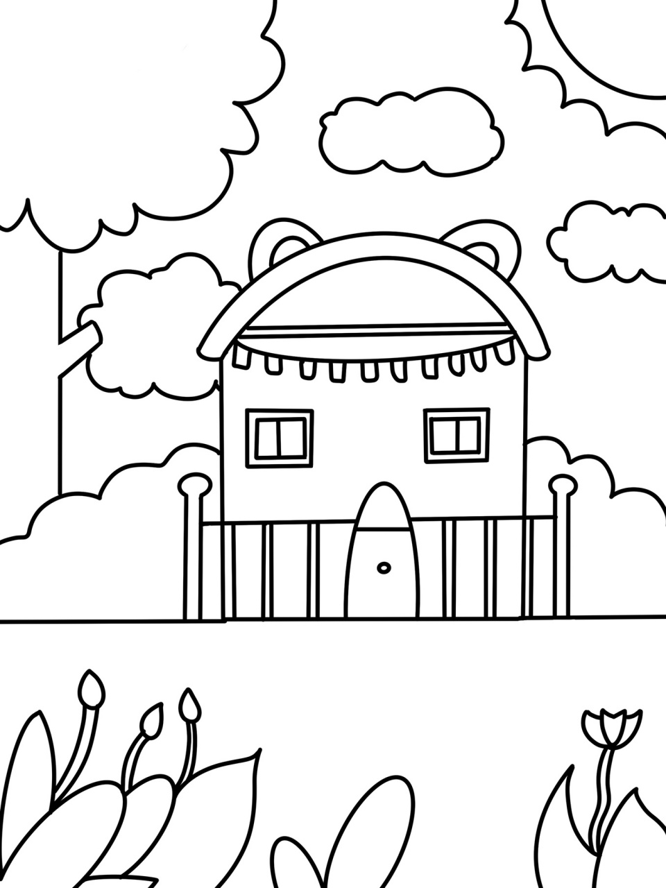 可爱的小房子92 儿童画 创意画 简笔画 