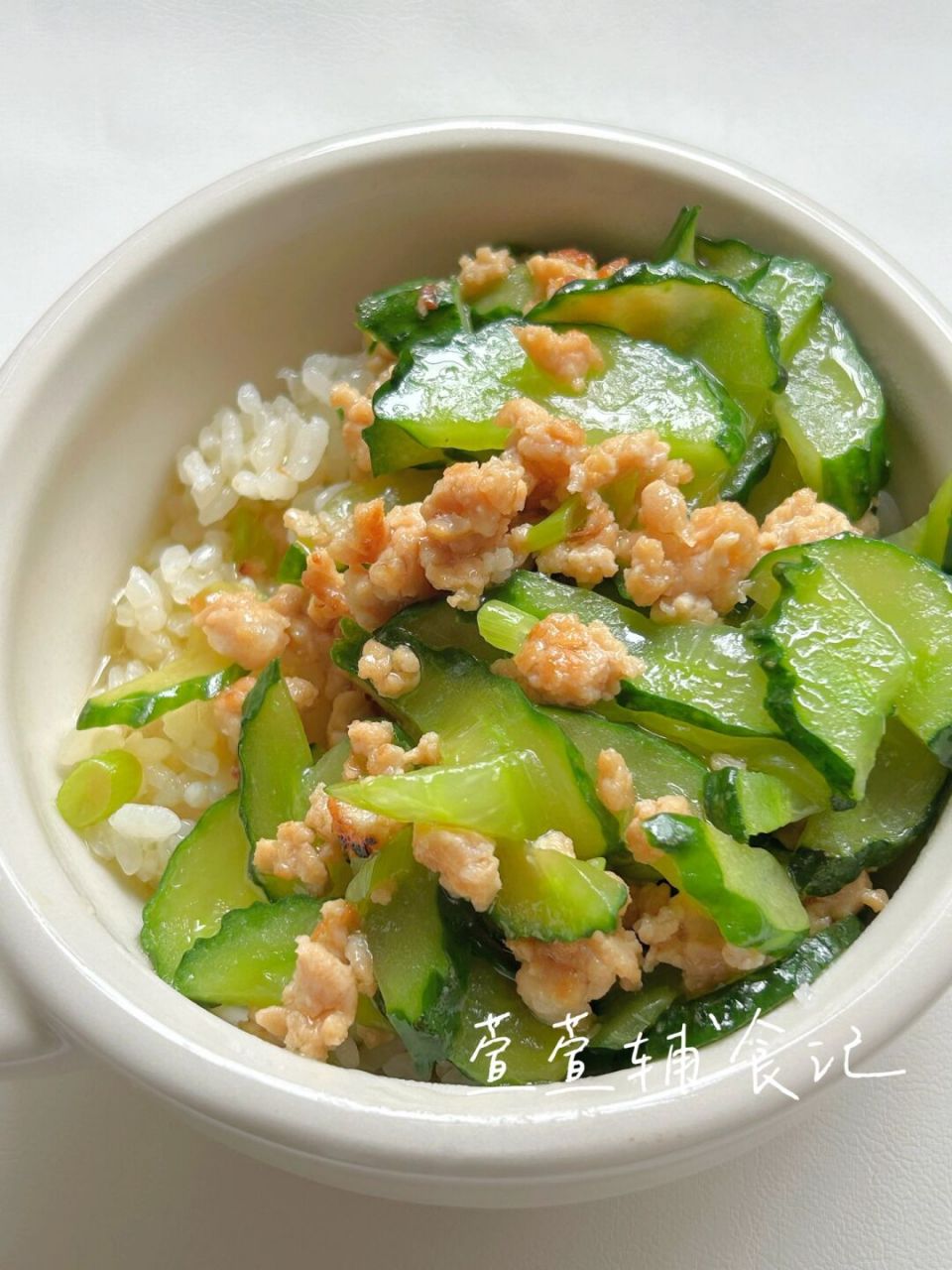 12m 辅食 | 黄瓜炒肉末73清爽不油腻超下饭~ 家常辅食:肉末黄瓜06