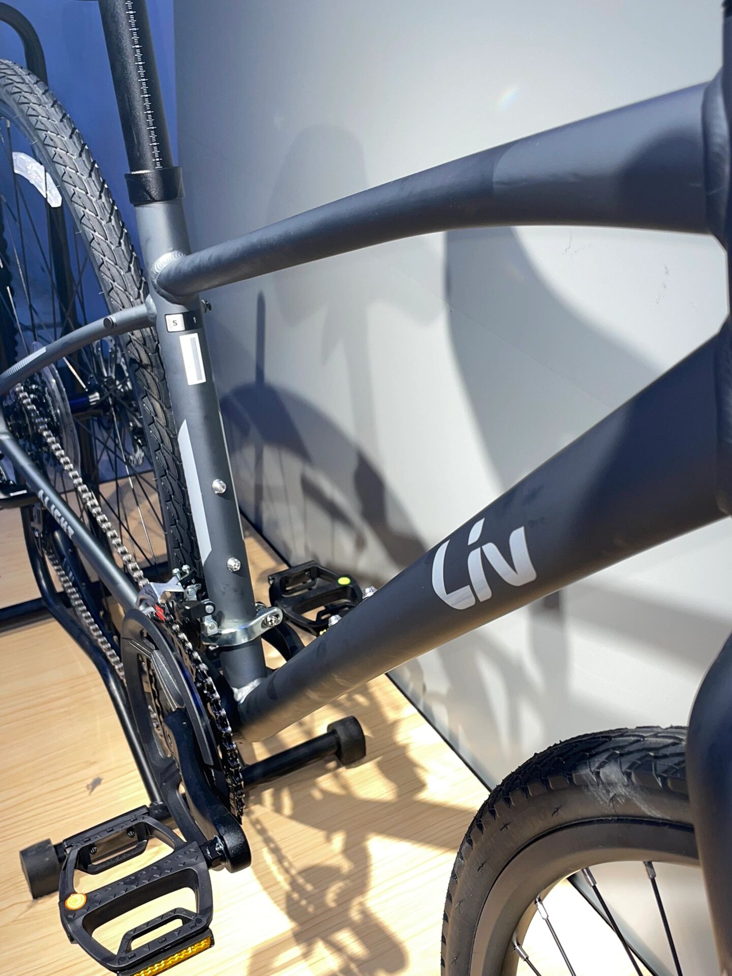 liv alight1～星河灰 全铝合金平把公路车 油压碟刹 禧玛诺tourney