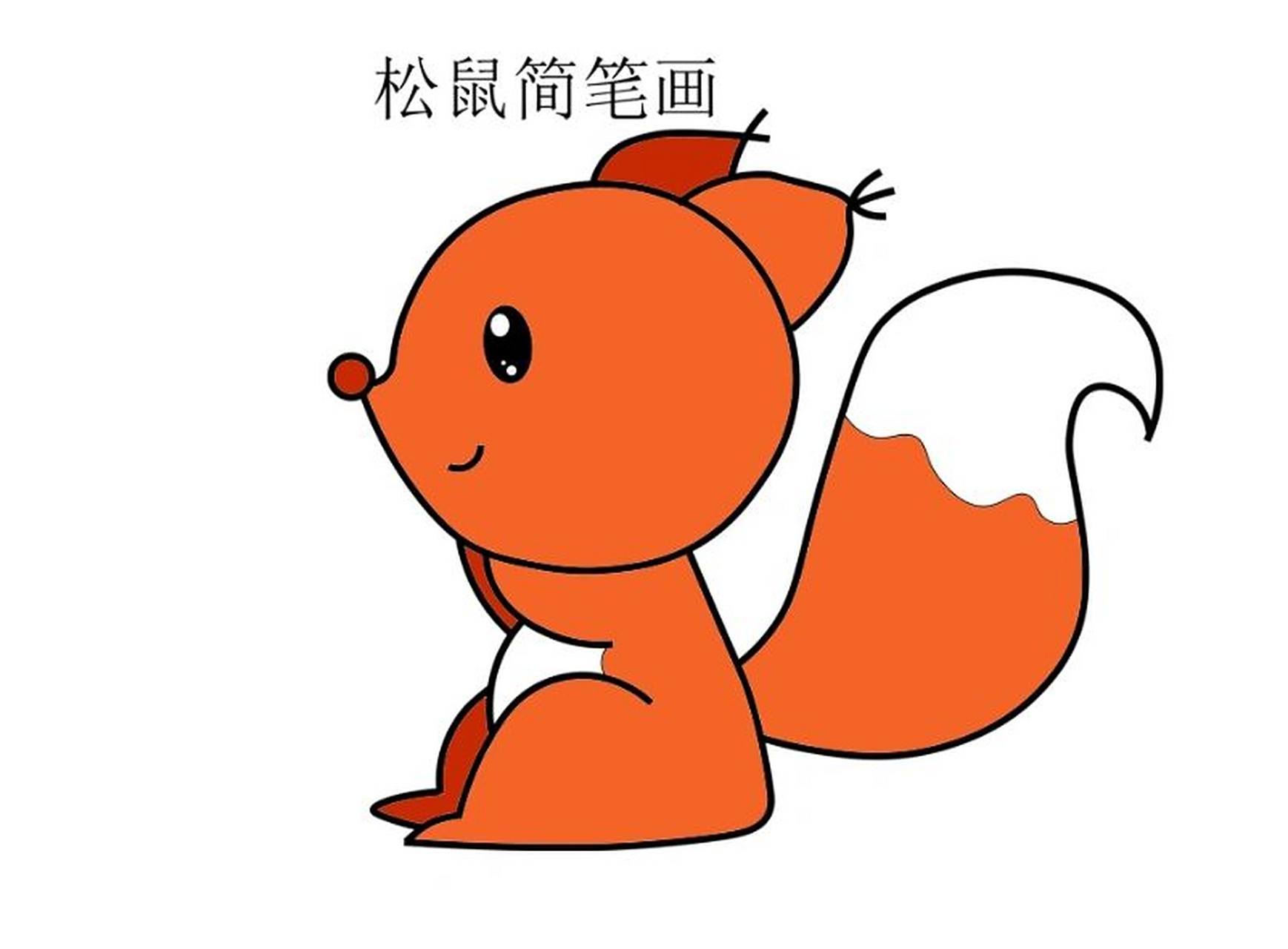 松鼠 松鼠简笔画画法教程来啦