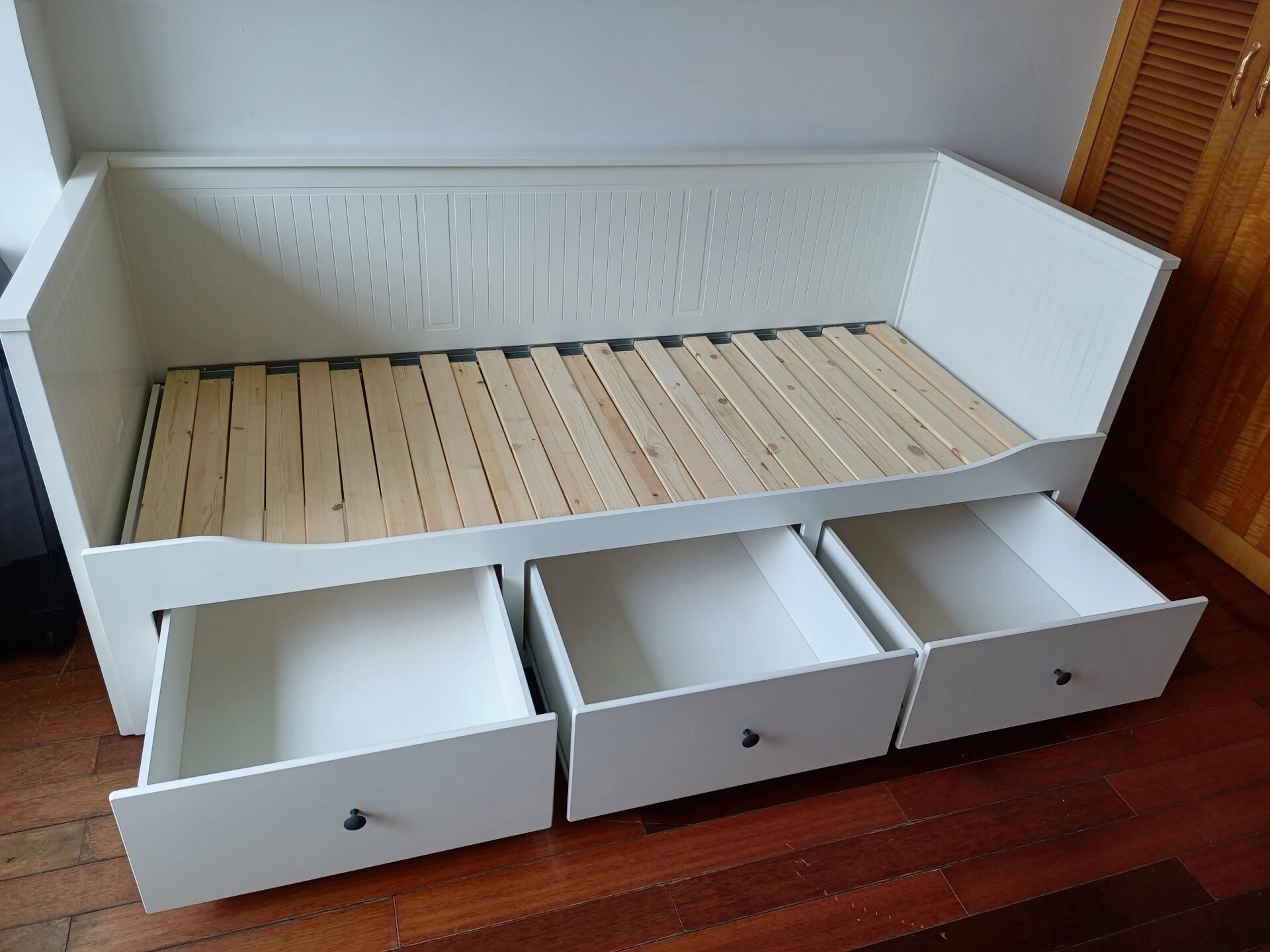 宜家汉尼斯沙发床安装分享