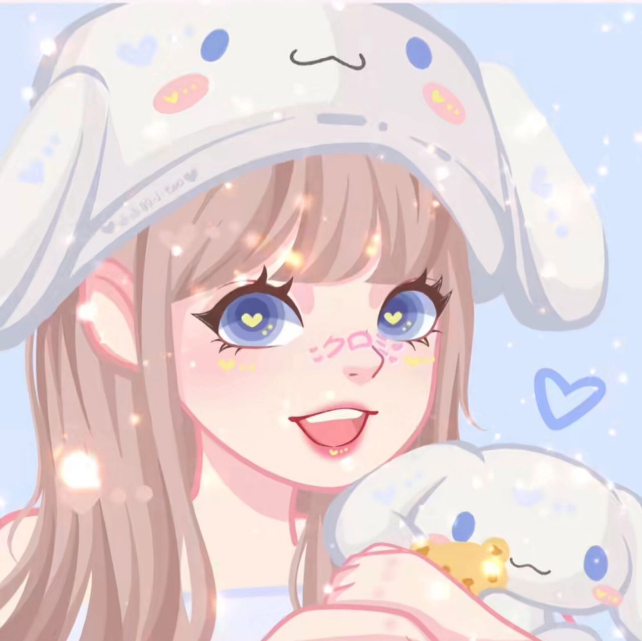 库洛米玉桂狗头像