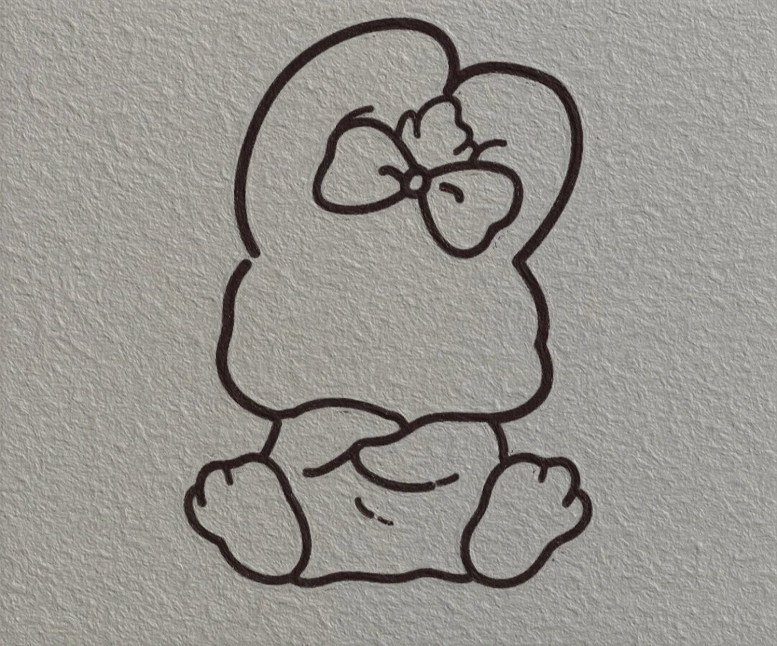 今日简笔画‖附过程~ 兔兔生气啦!