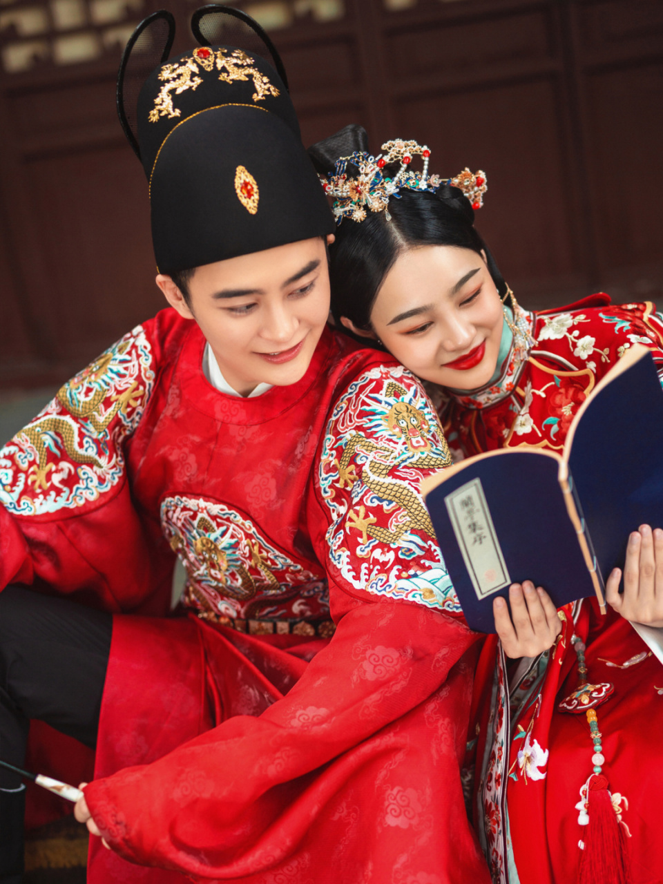 成都婚纱照 成都婚纱摄影 汉服婚纱照 - 三书六礼,凤冠霞帔9090