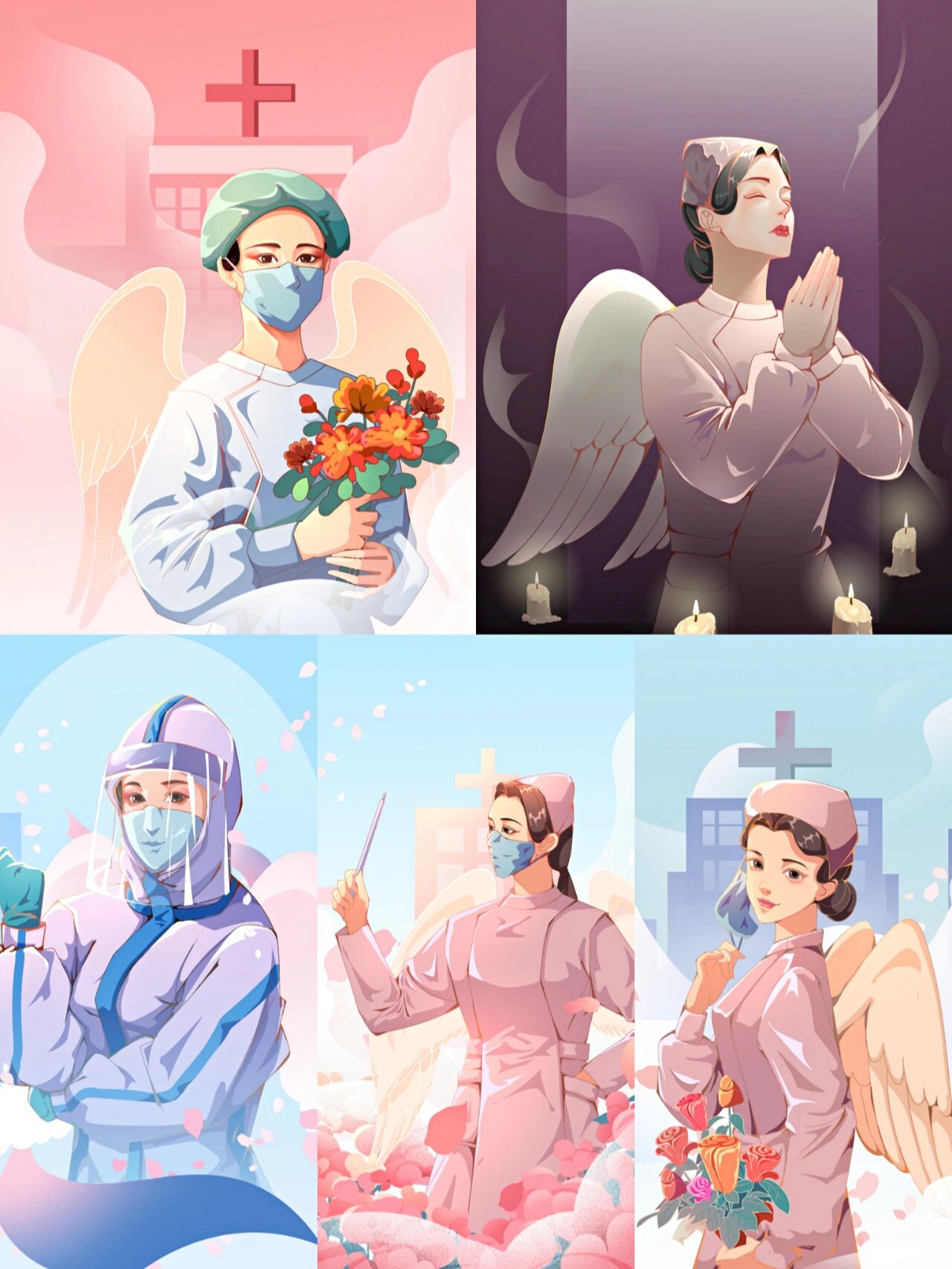 5.12国际护士节插画②