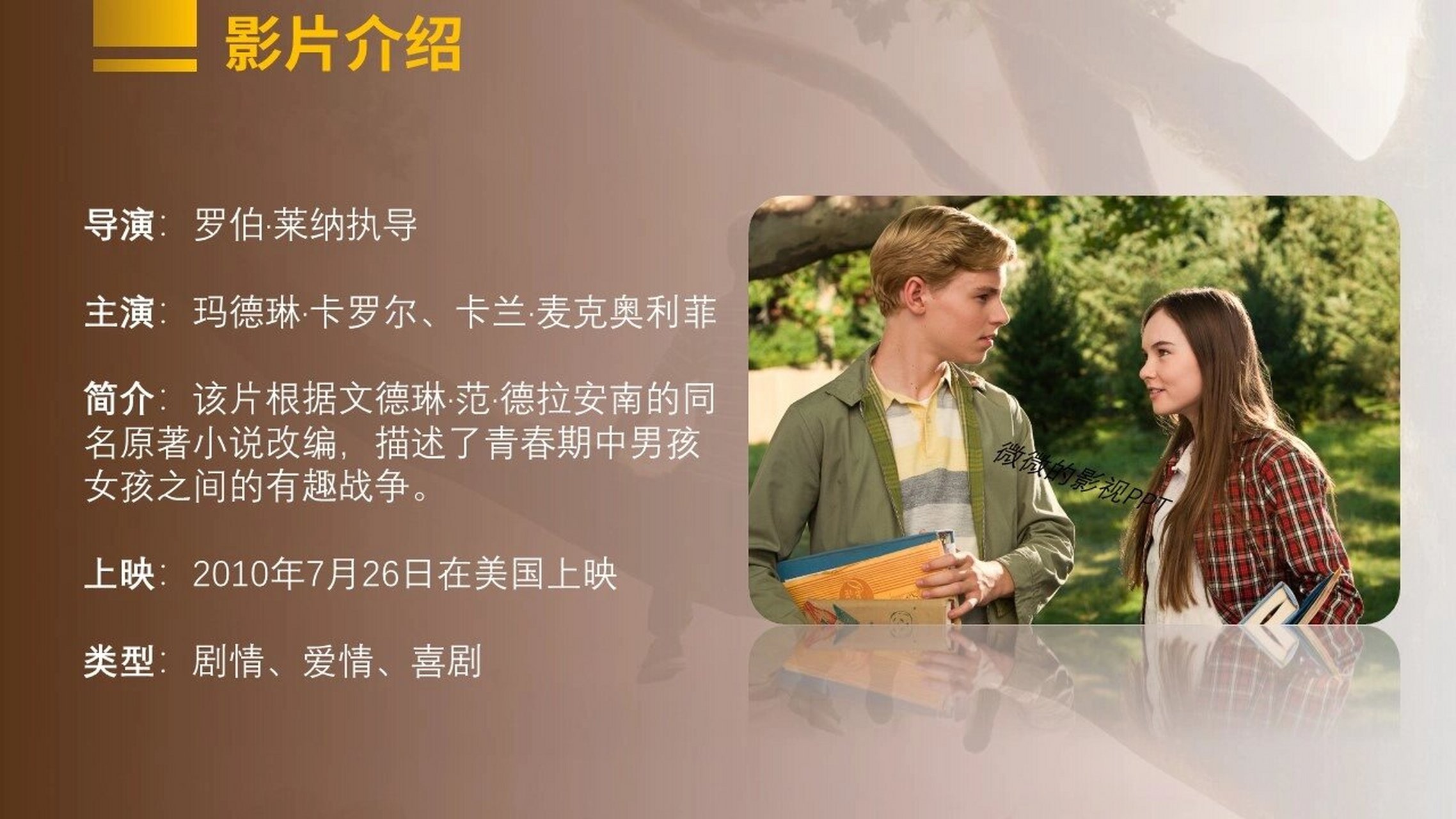 004高级感影视ppt|《怦然心动》观影分享 94《怦然心动》 7199