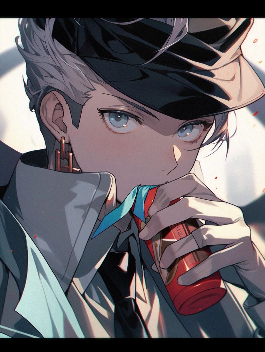 动漫头像 冷酷男头