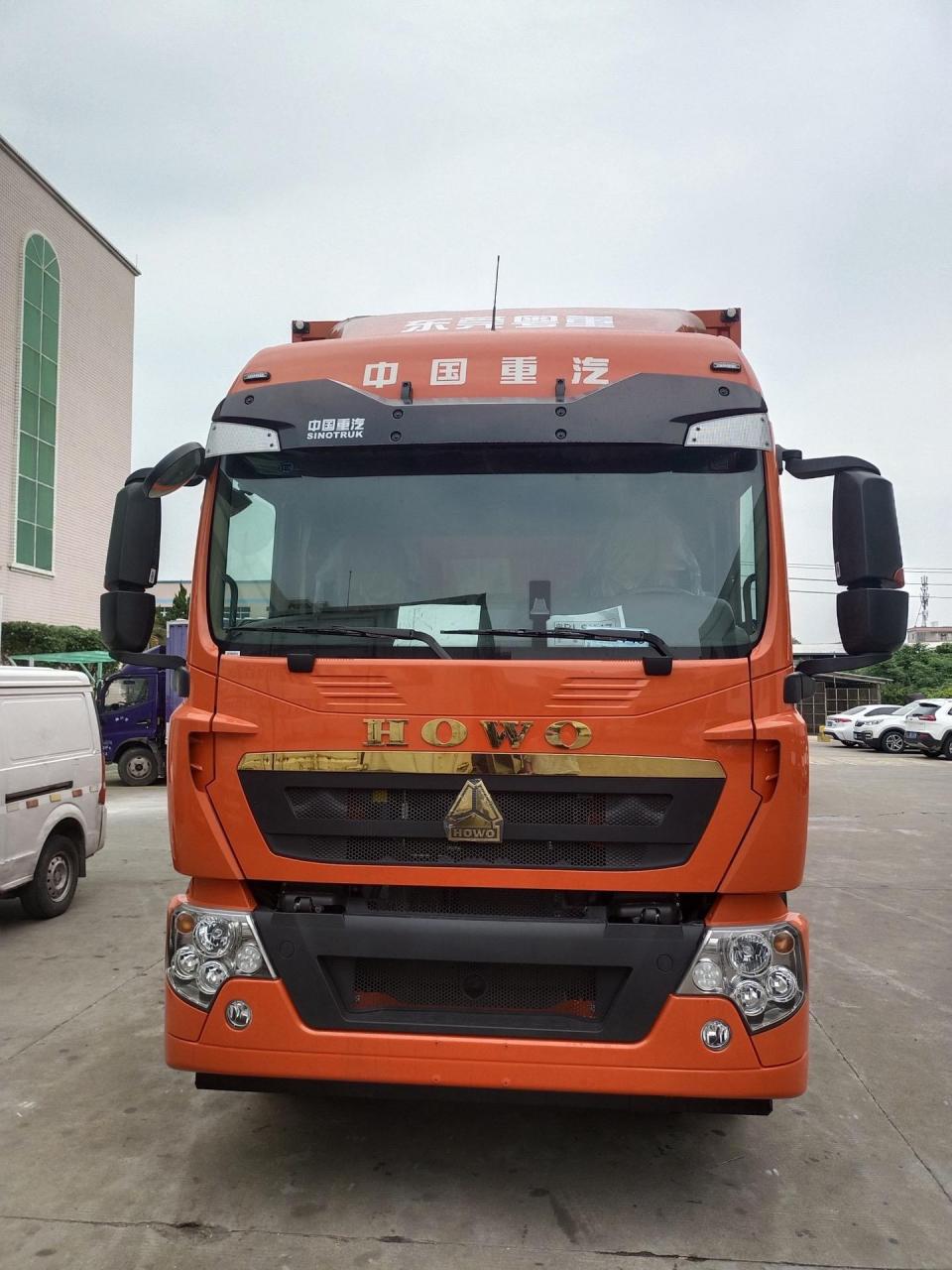 东莞粤重豪沃tx7的卢版280马力大单桥试用车正式启用!