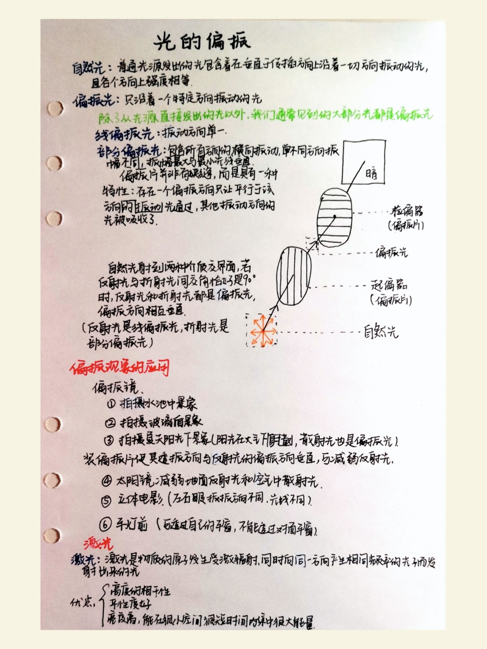 光的偏振原理图解图片