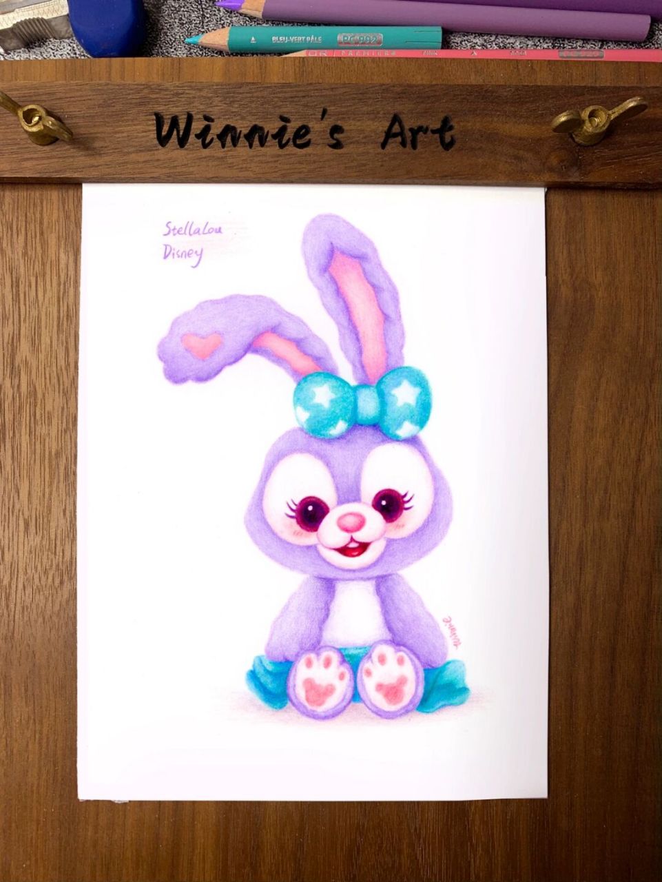 【手绘彩铅迪士尼】星黛露/附线稿 老规矩:完整绘画过程视频在主页的