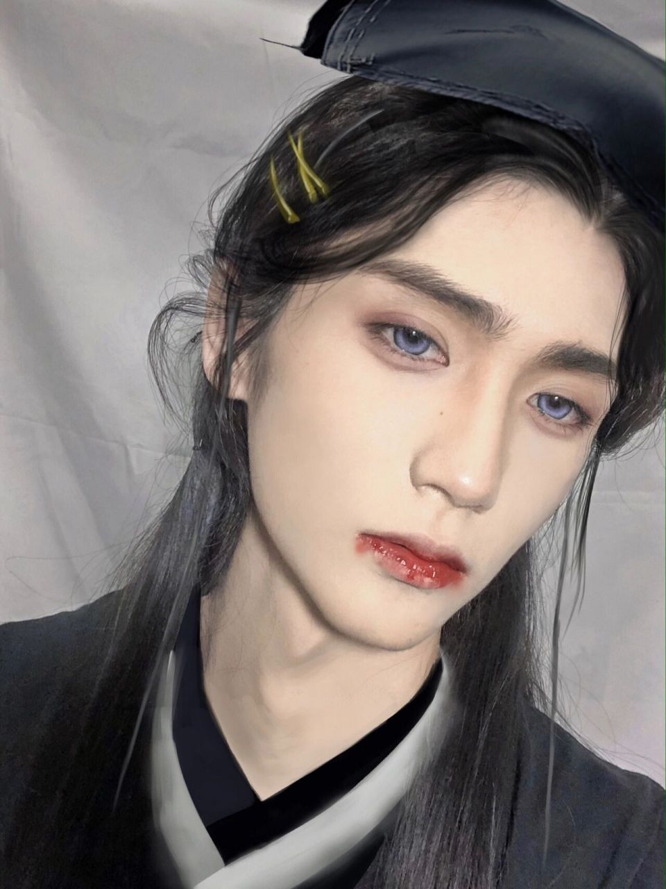 镜玄仿妆|这是从古风动漫里走出来的男主角 最近闲下来追番的时候偶然