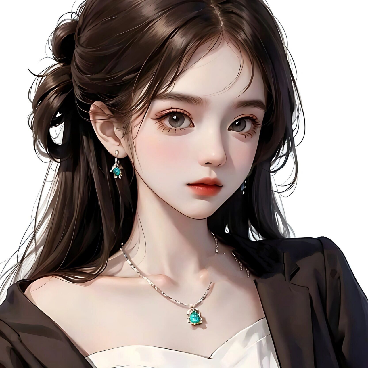 中式ol风系列高级气质打工人职场头像