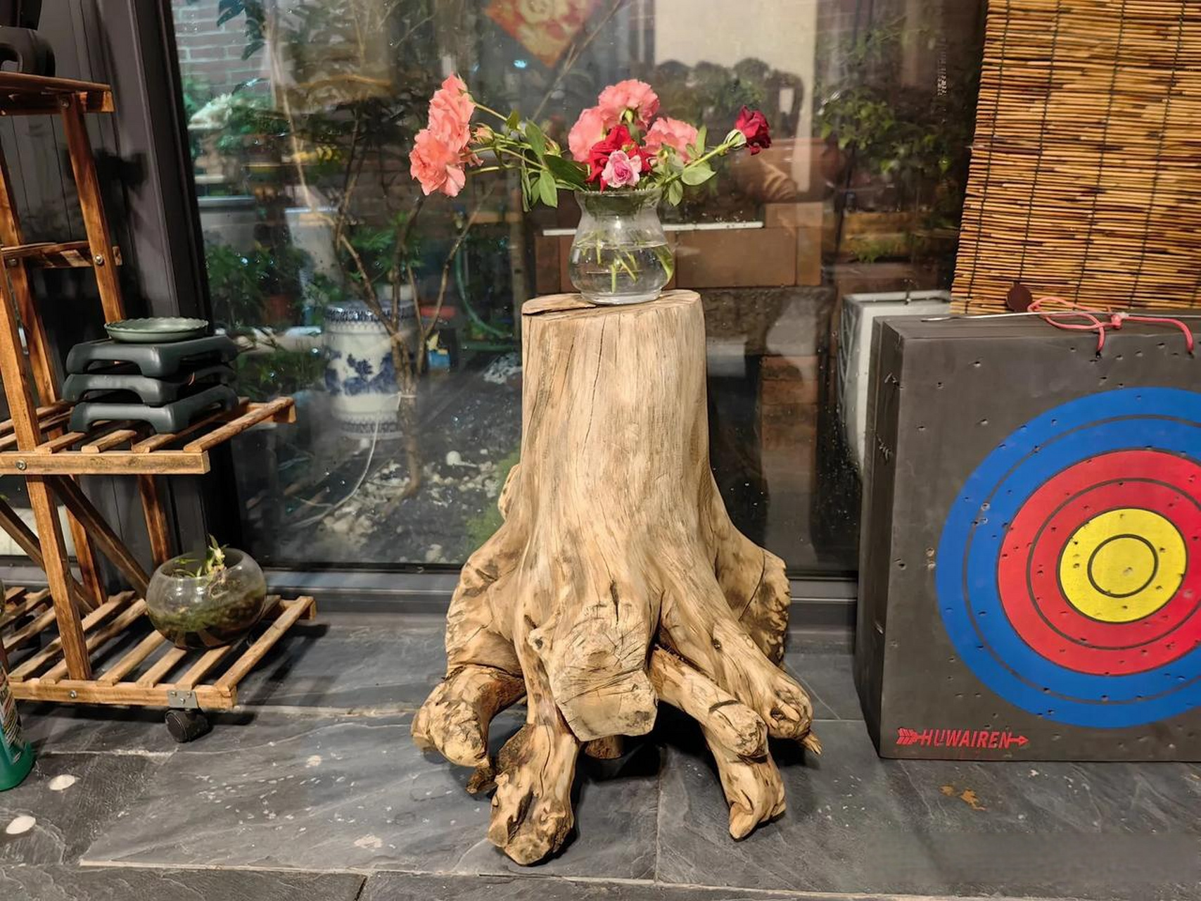 头条创作挑战赛检来树桩自己动手做花架