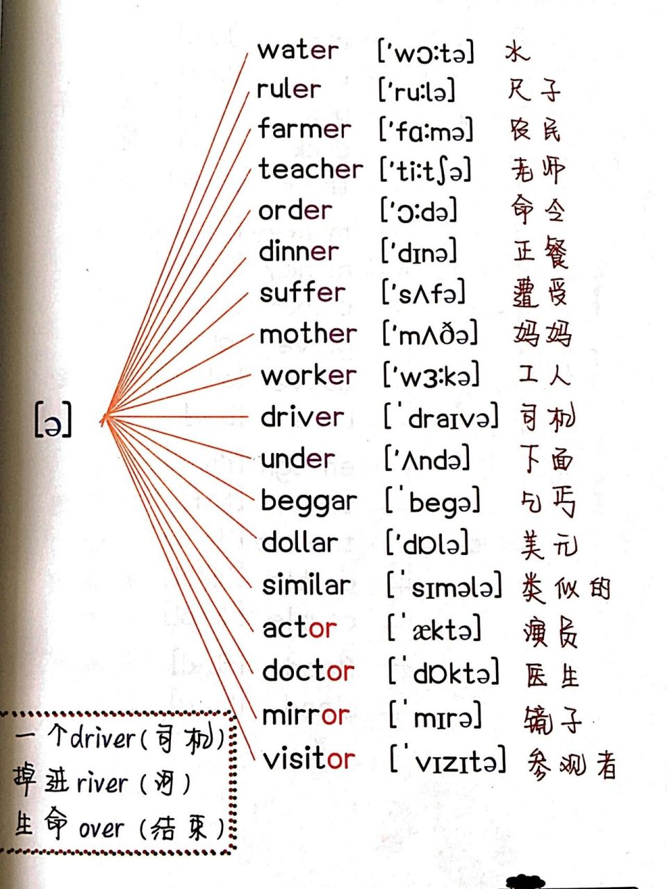 音標記單詞56615|元音 08: & 05 的字母組合:ir,er,or,ur