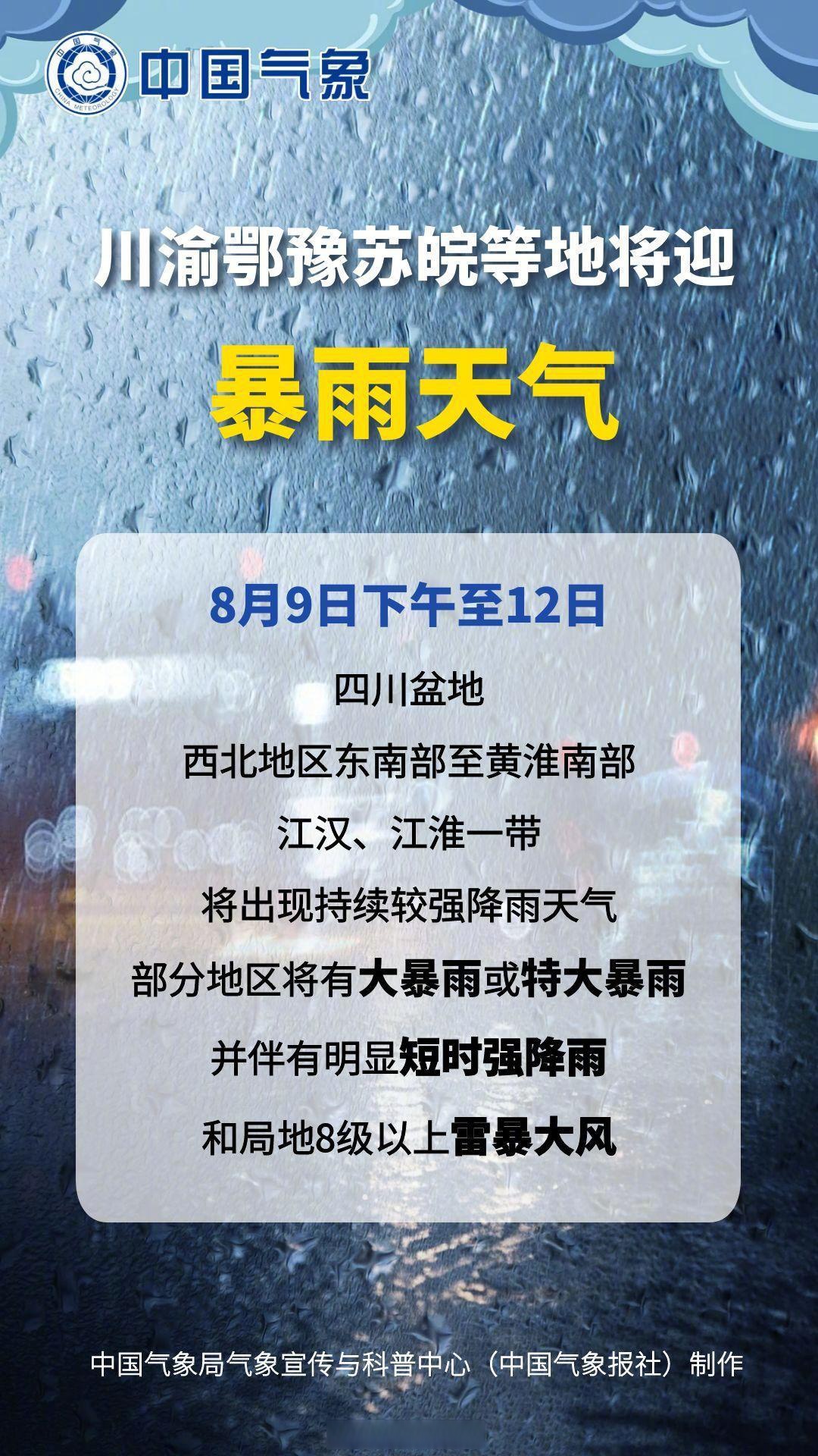 八月份的天气马上知